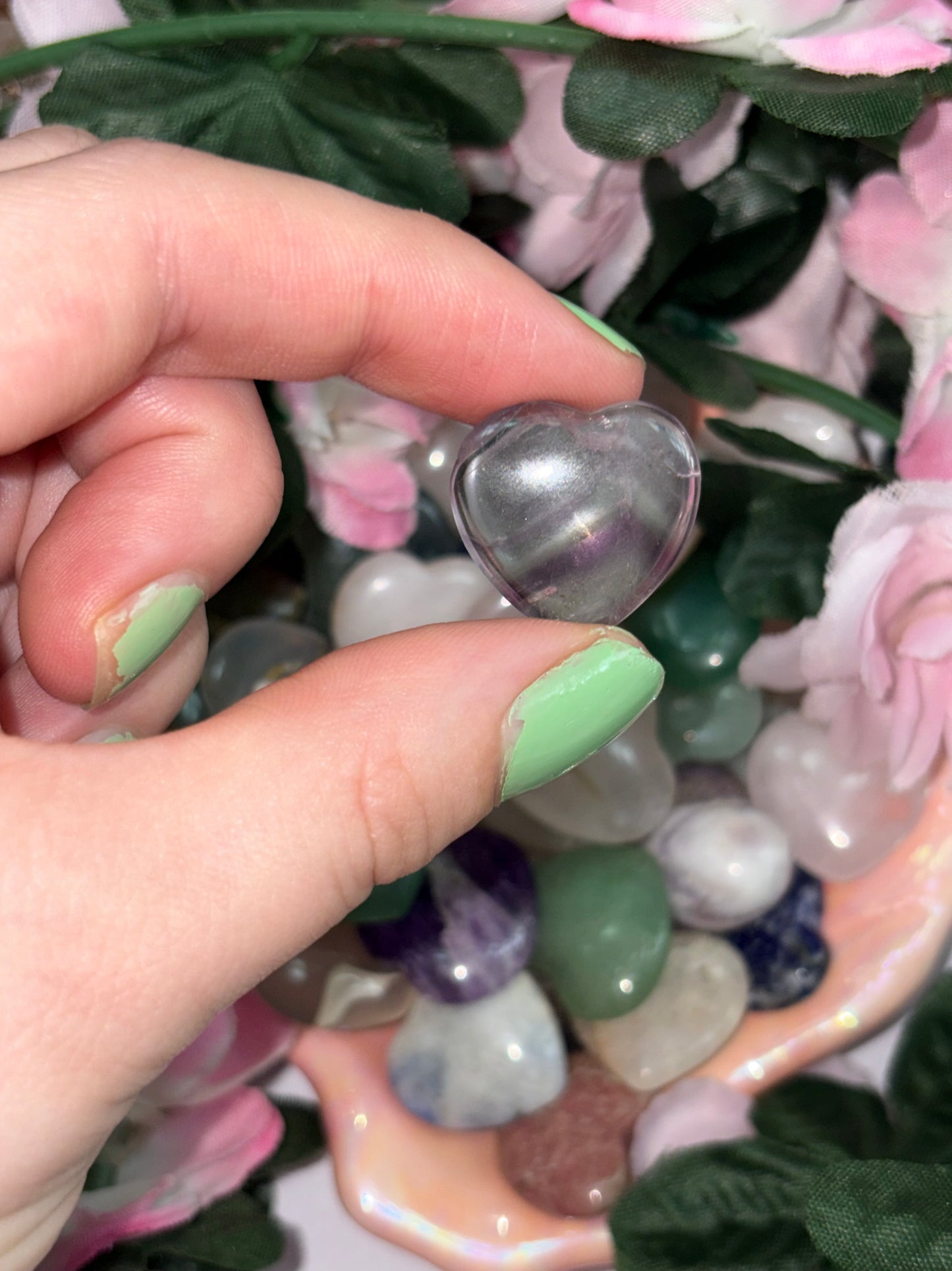 Mini Fluorite Heart