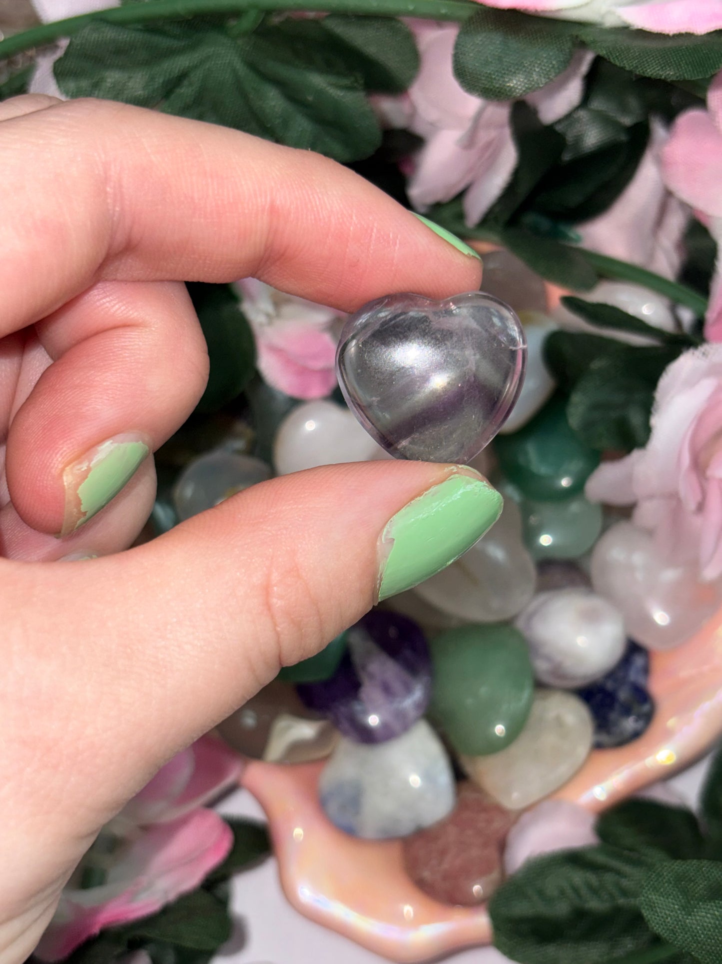 Mini Fluorite Heart
