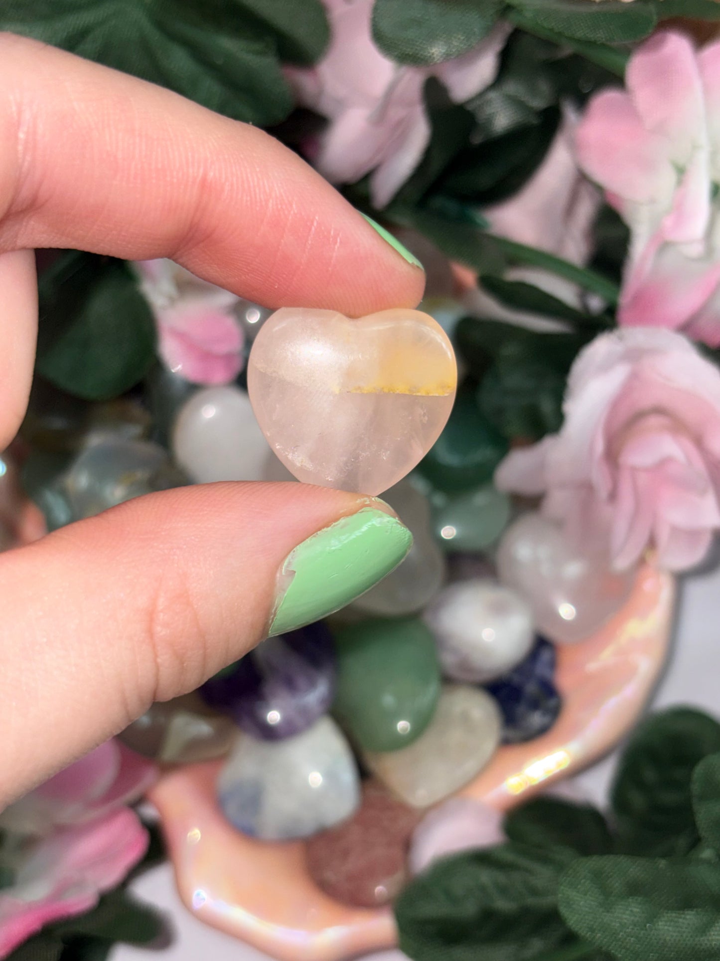 Mini Rose Quartz Heart