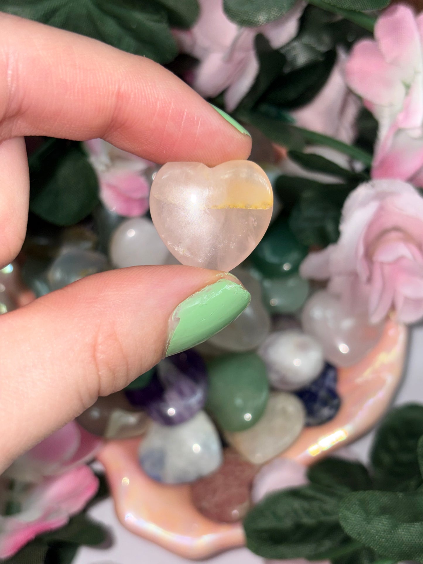 Mini Rose Quartz Heart