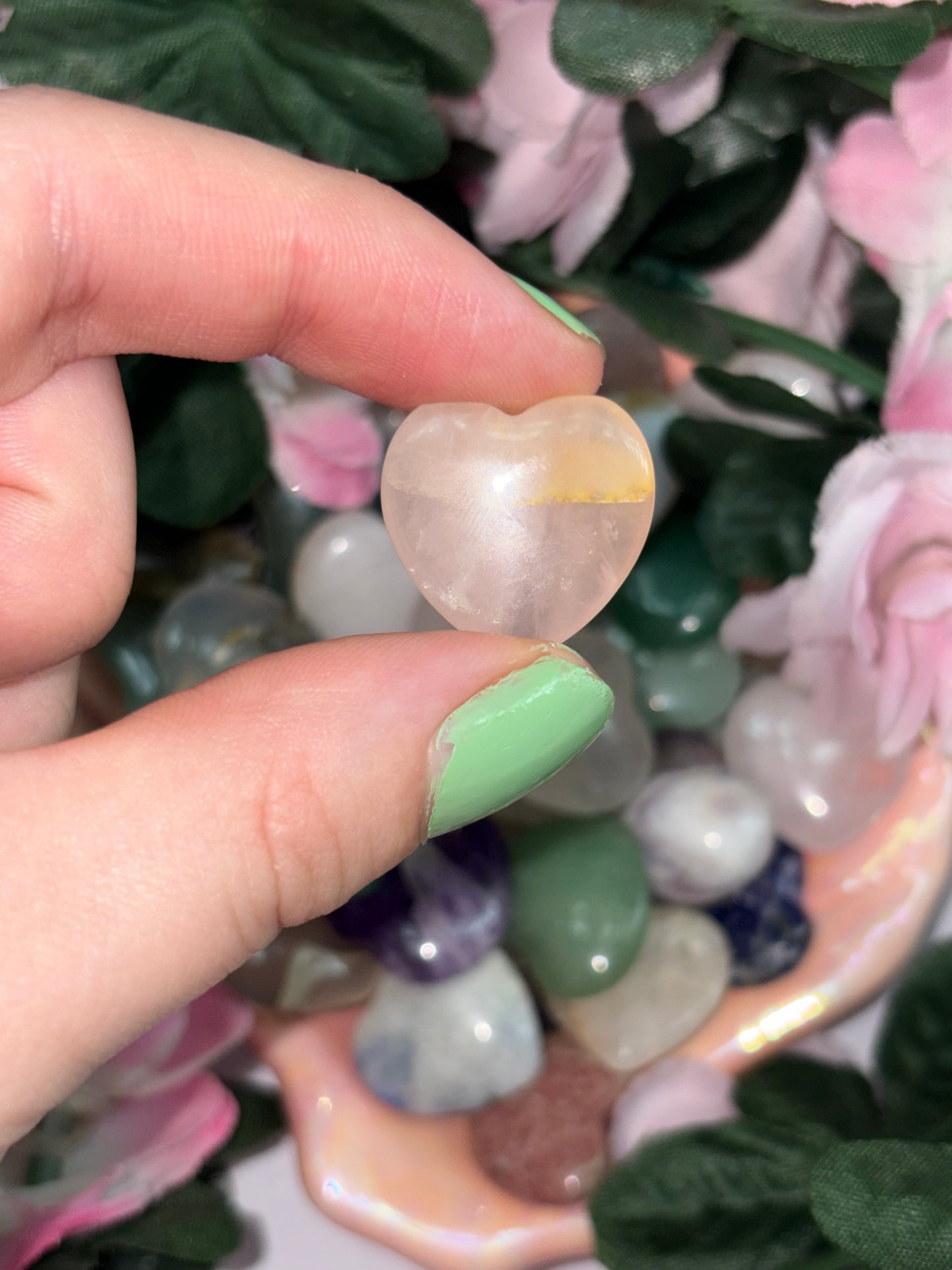 Mini Rose Quartz Heart