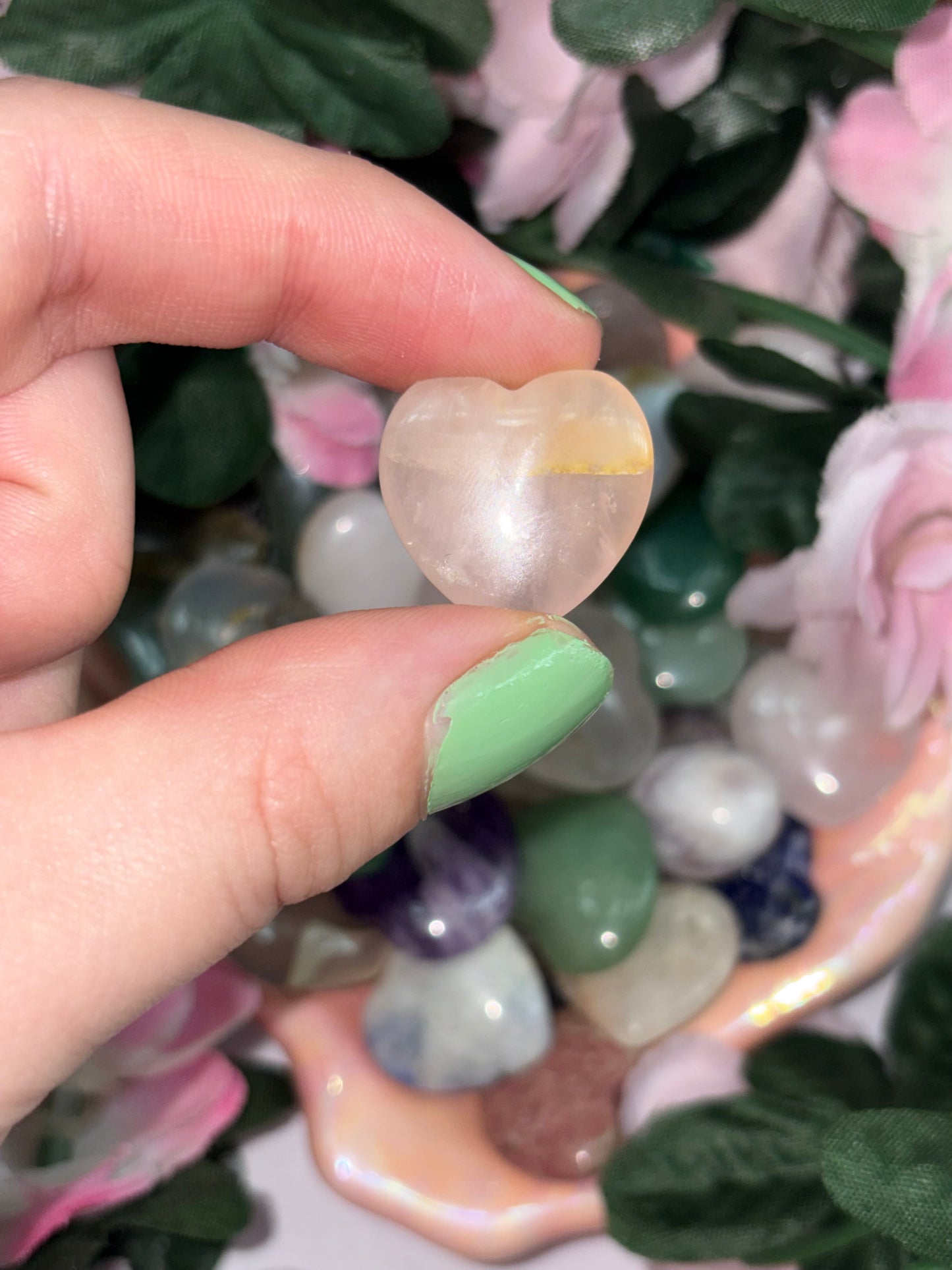 Mini Rose Quartz Heart