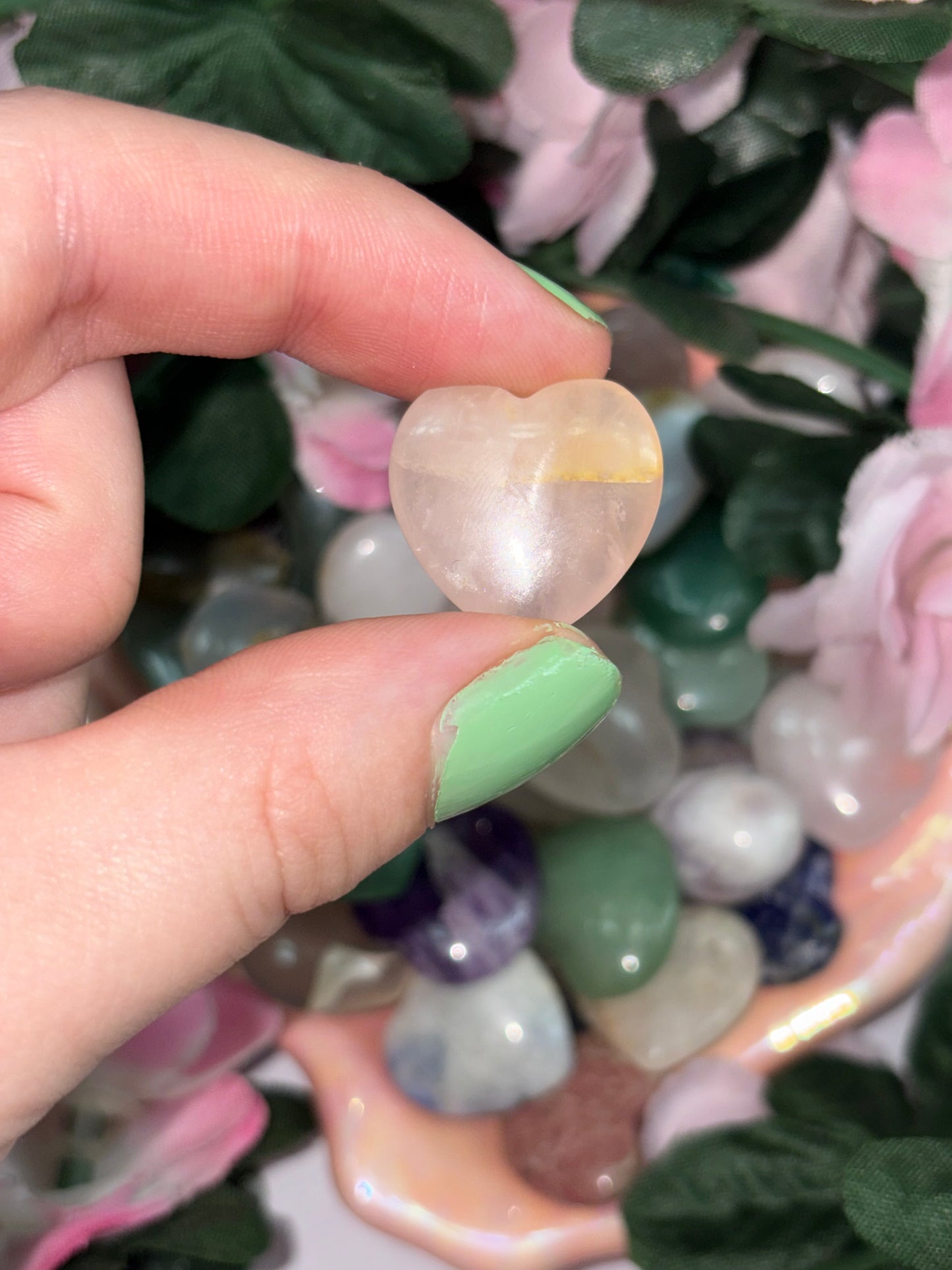 Mini Rose Quartz Heart