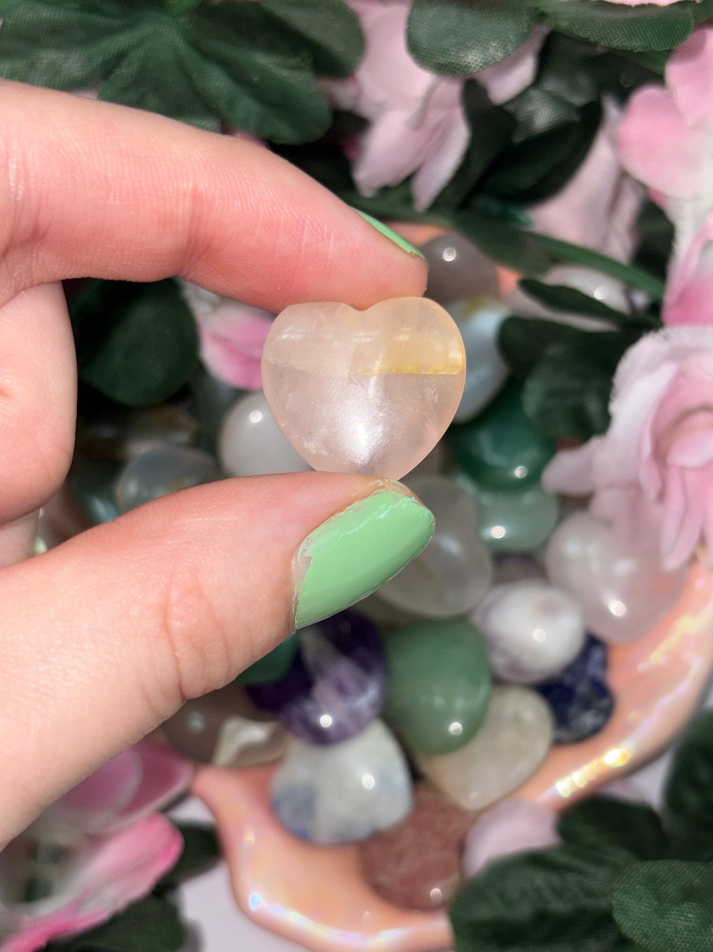 Mini Rose Quartz Heart