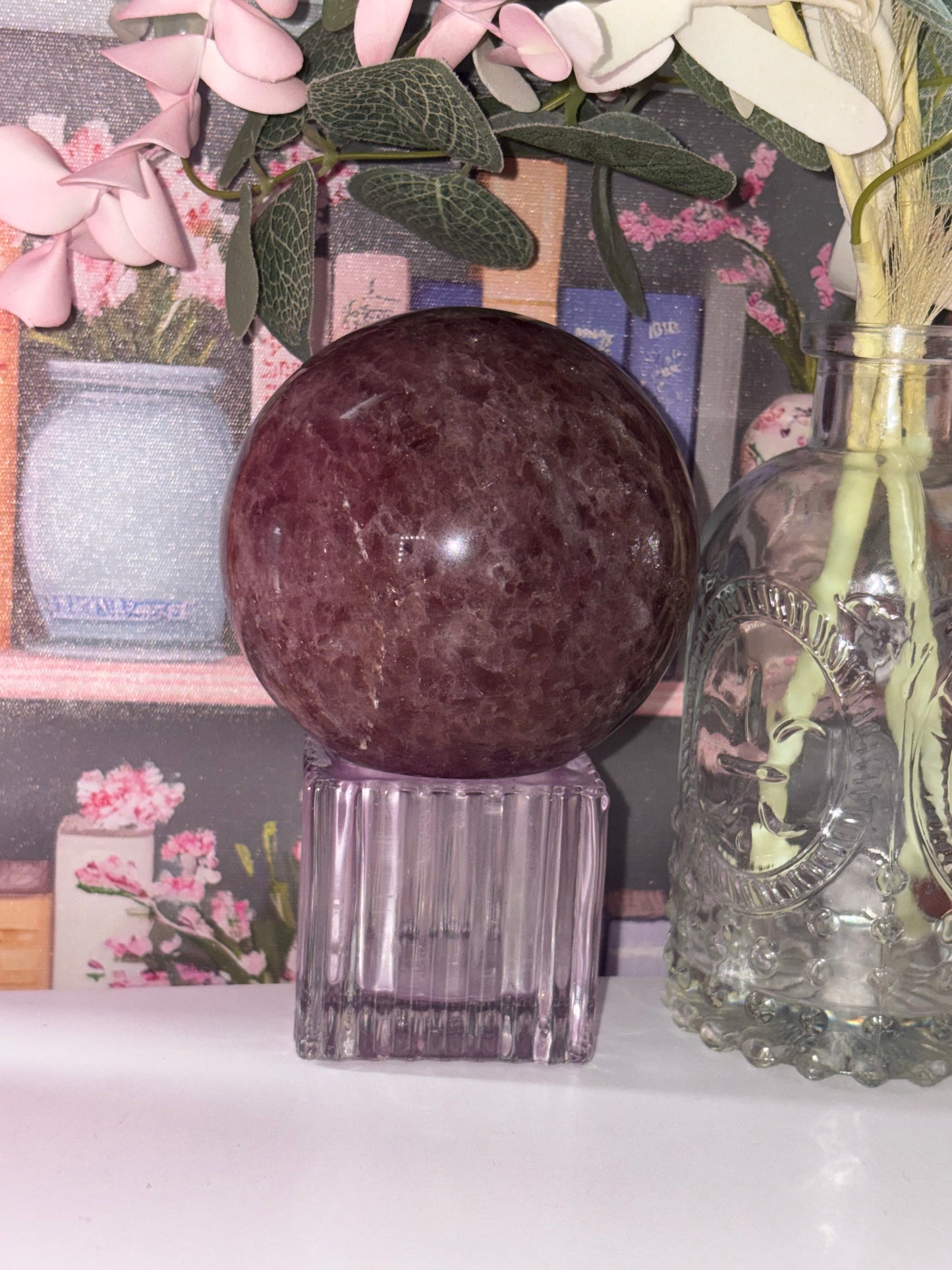 Strawberry Quartz Sphere From Brazil
