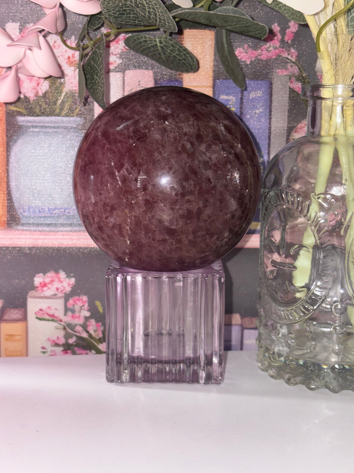 Strawberry Quartz Sphere From Brazil