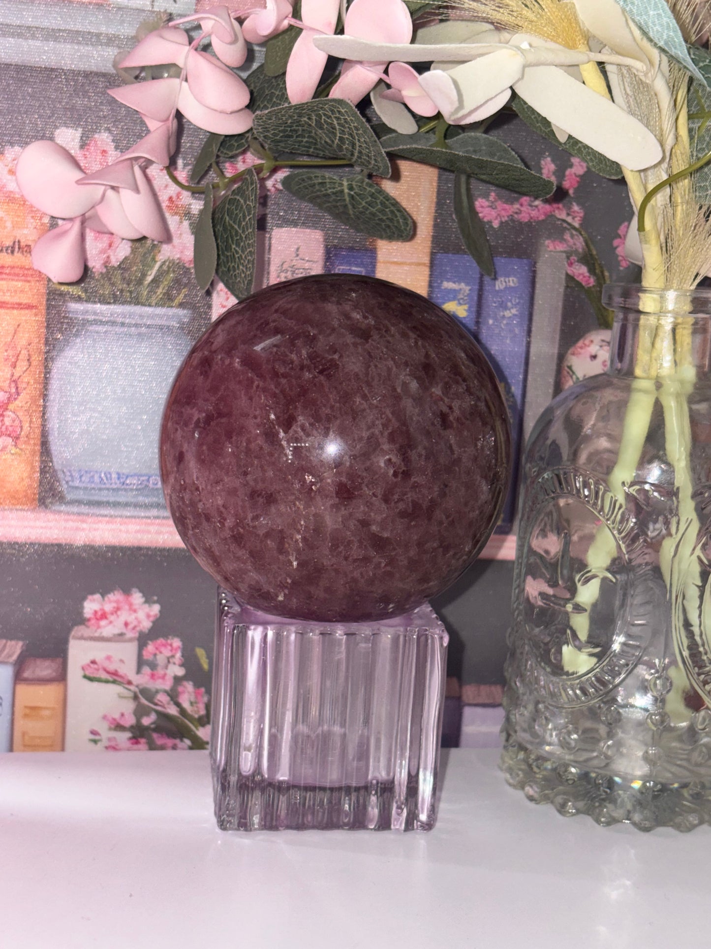Strawberry Quartz Sphere From Brazil