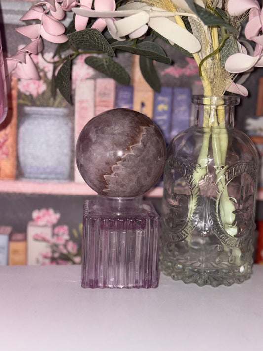 Amethyst x Lace Agate Sphere