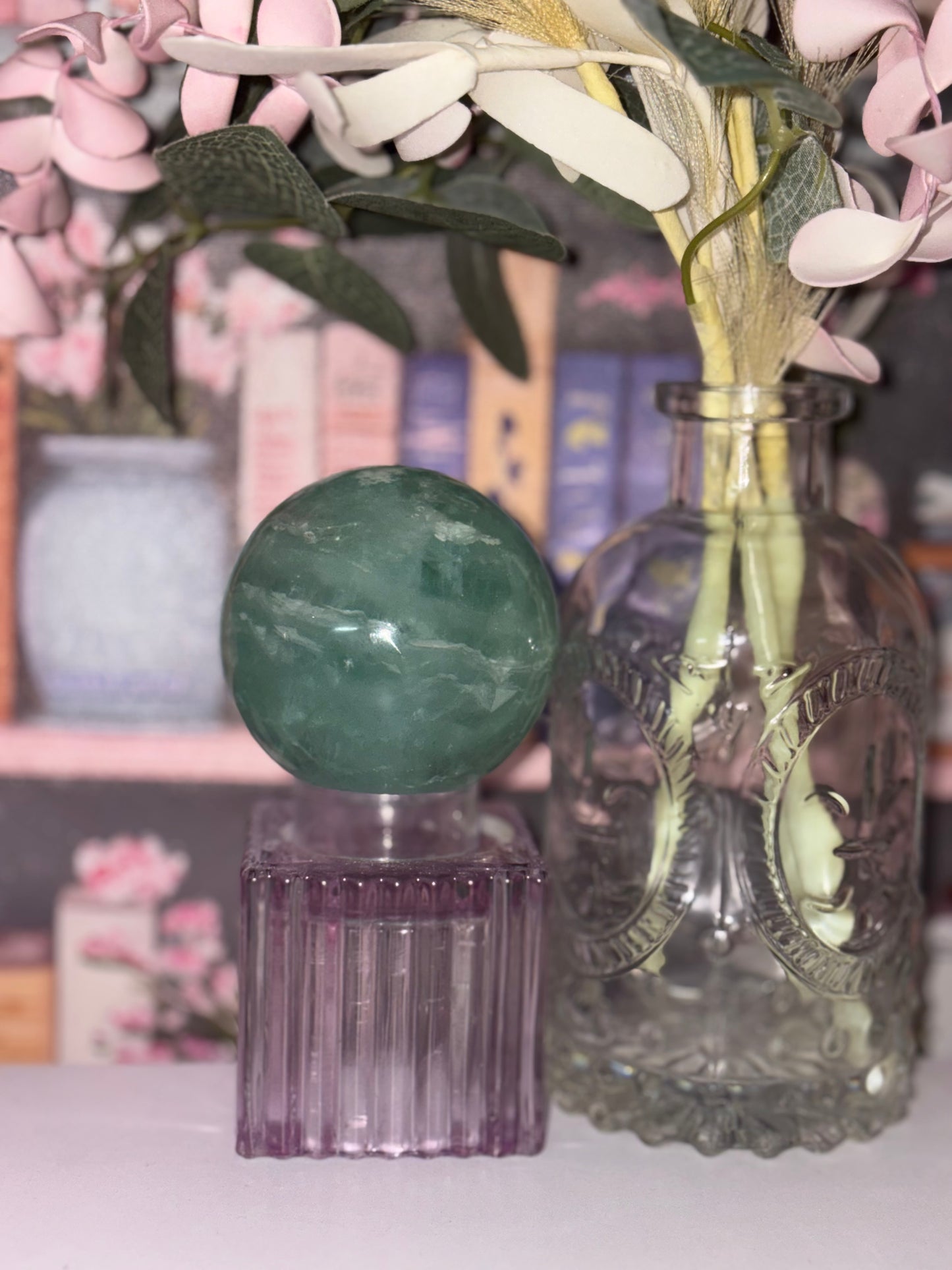 Green Fluorite Sphere