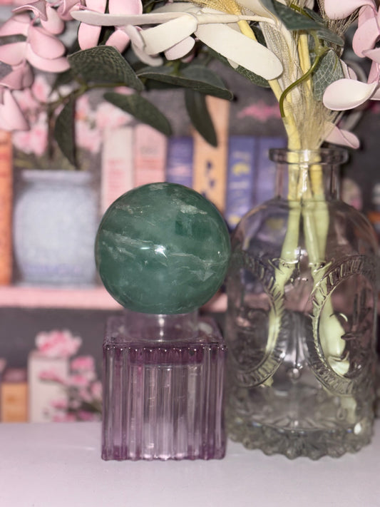 Green Fluorite Sphere