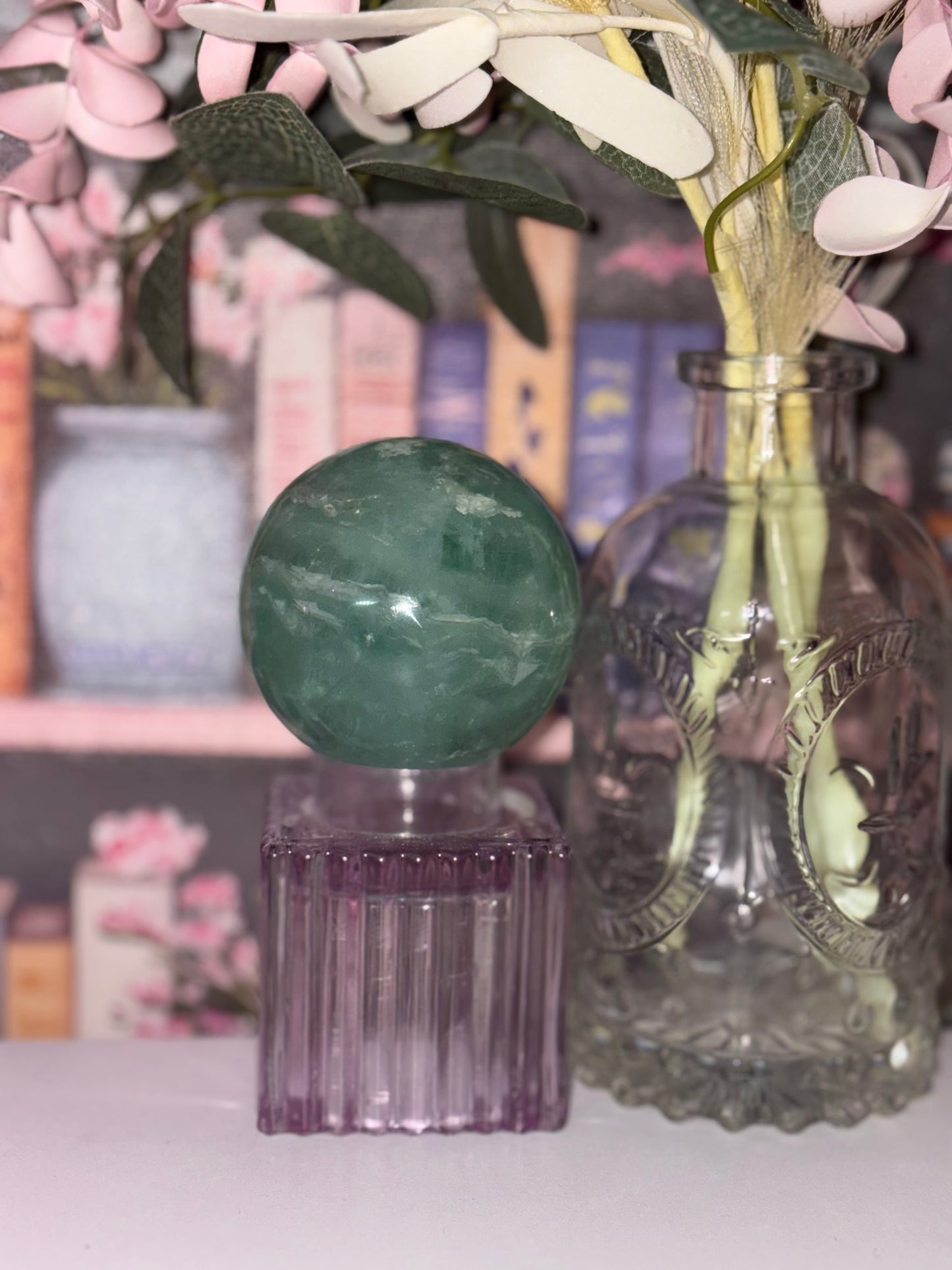 Green Fluorite Sphere