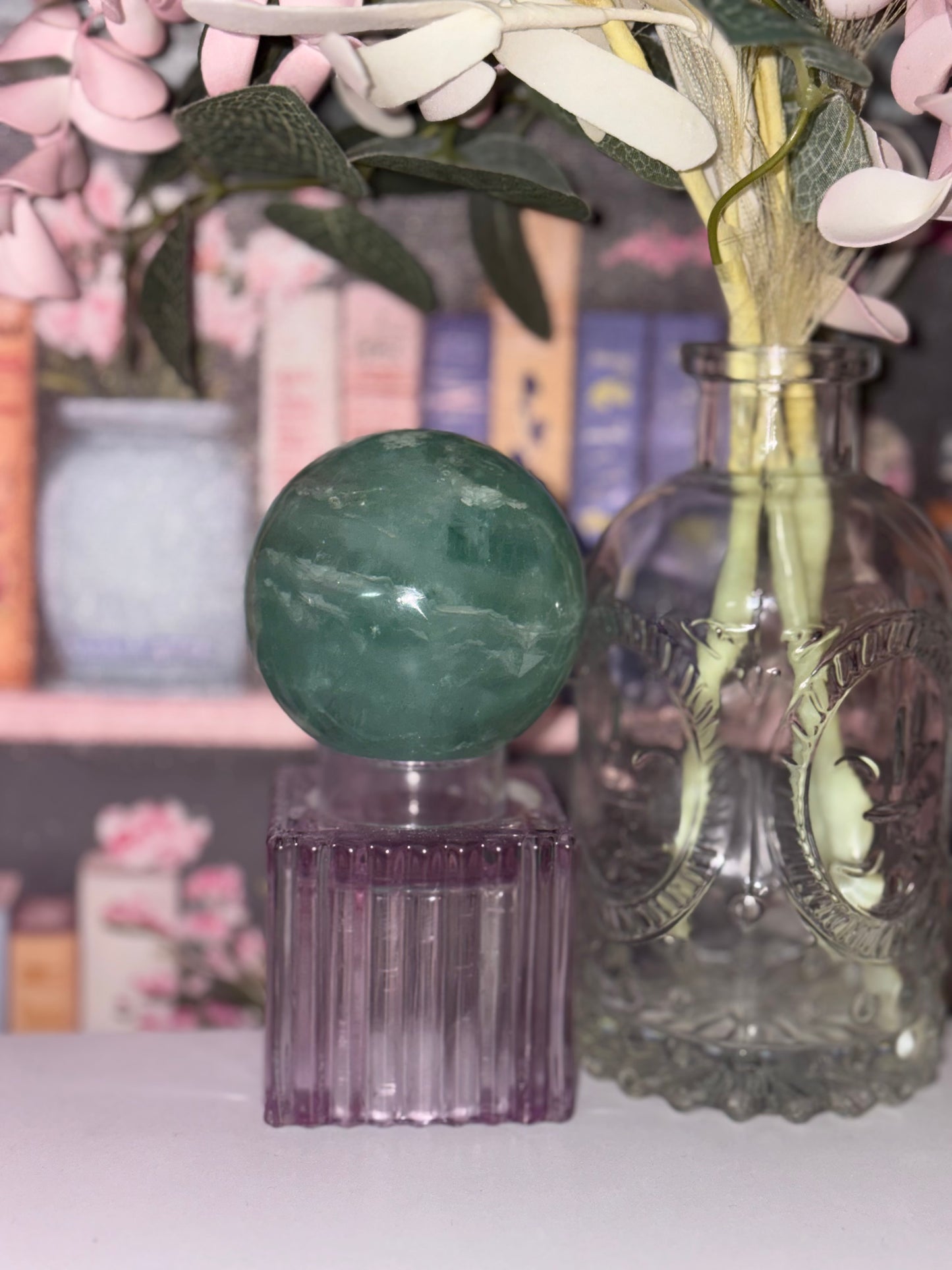 Green Fluorite Sphere