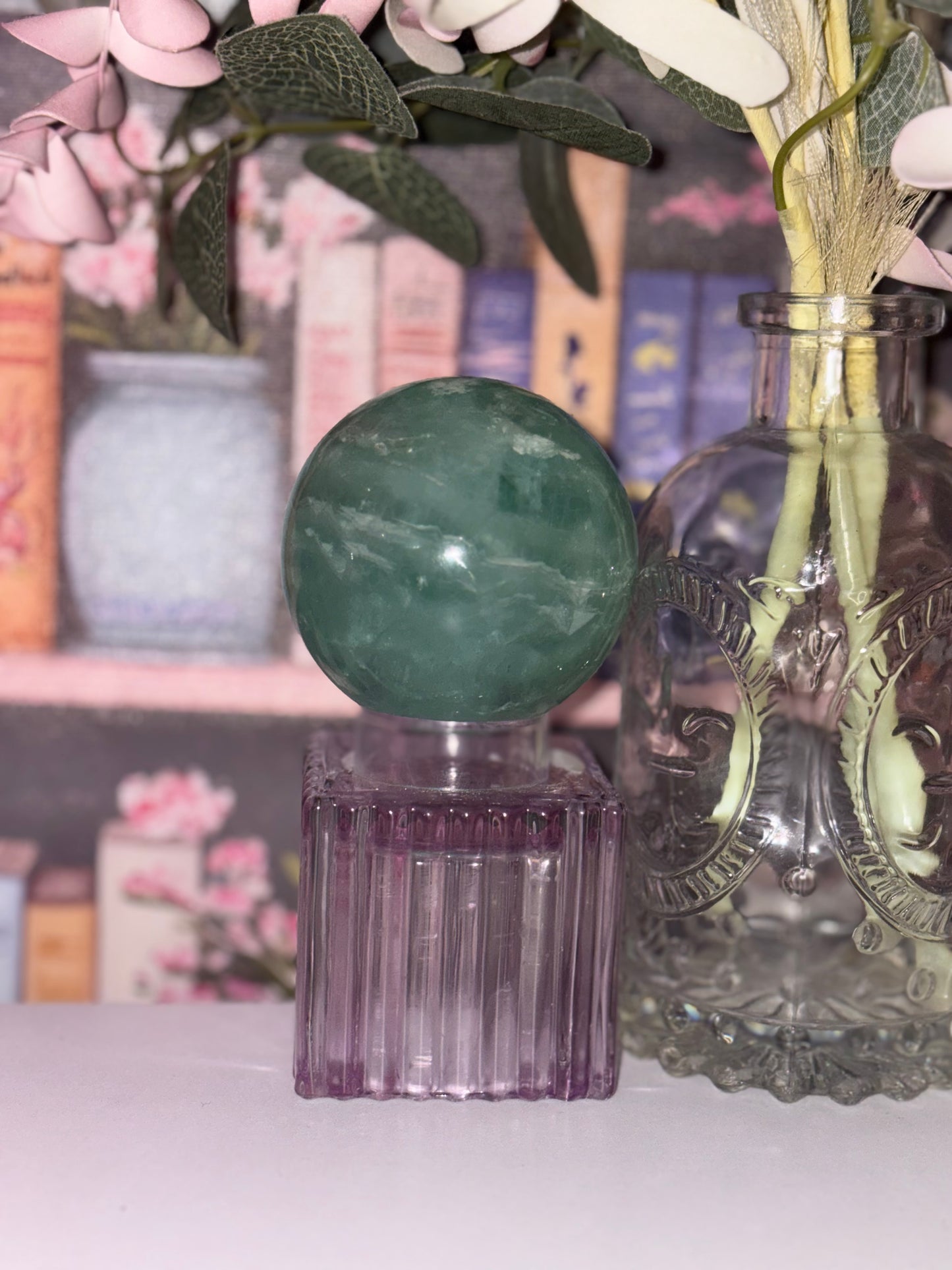 Green Fluorite Sphere