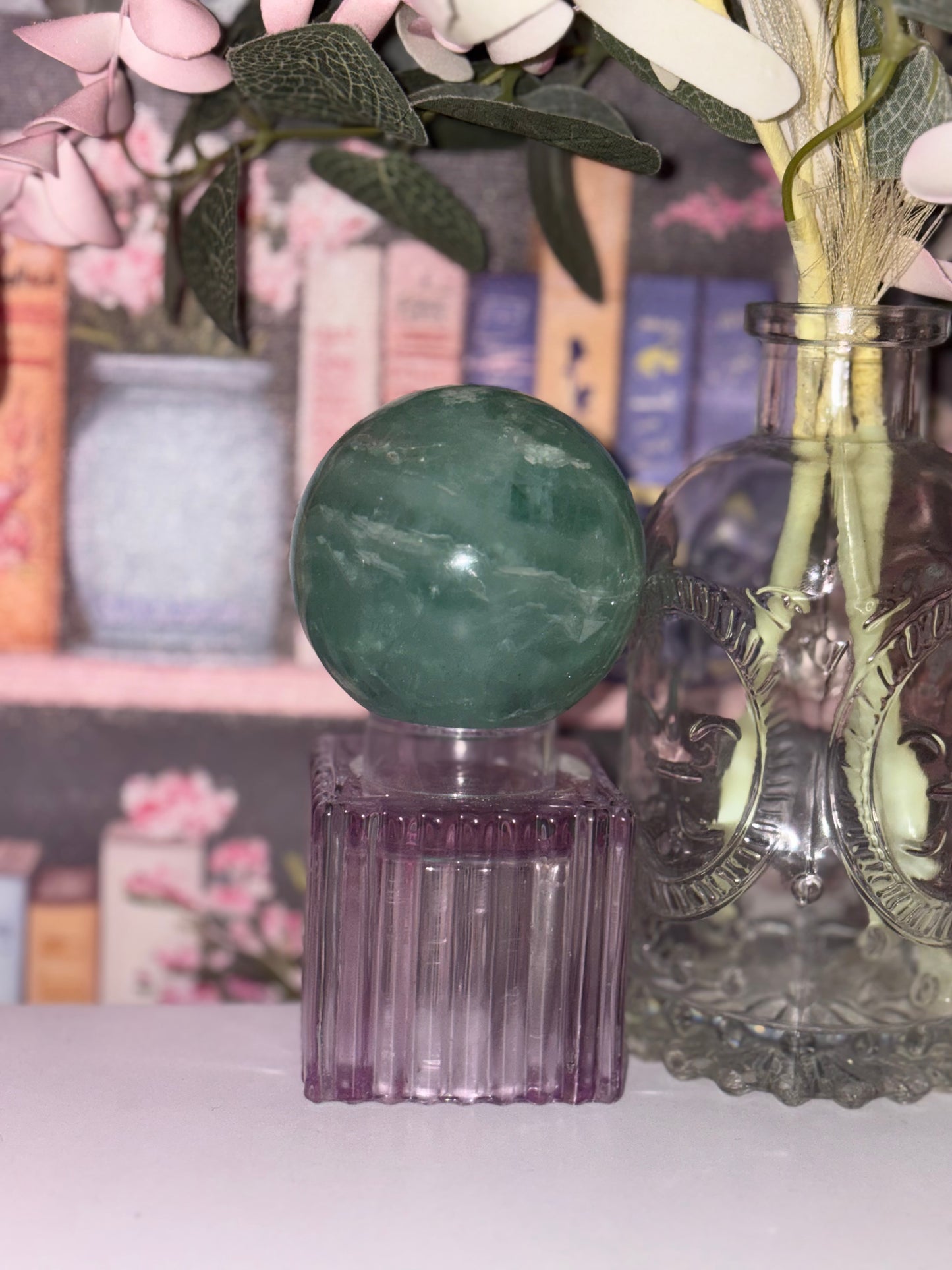Green Fluorite Sphere