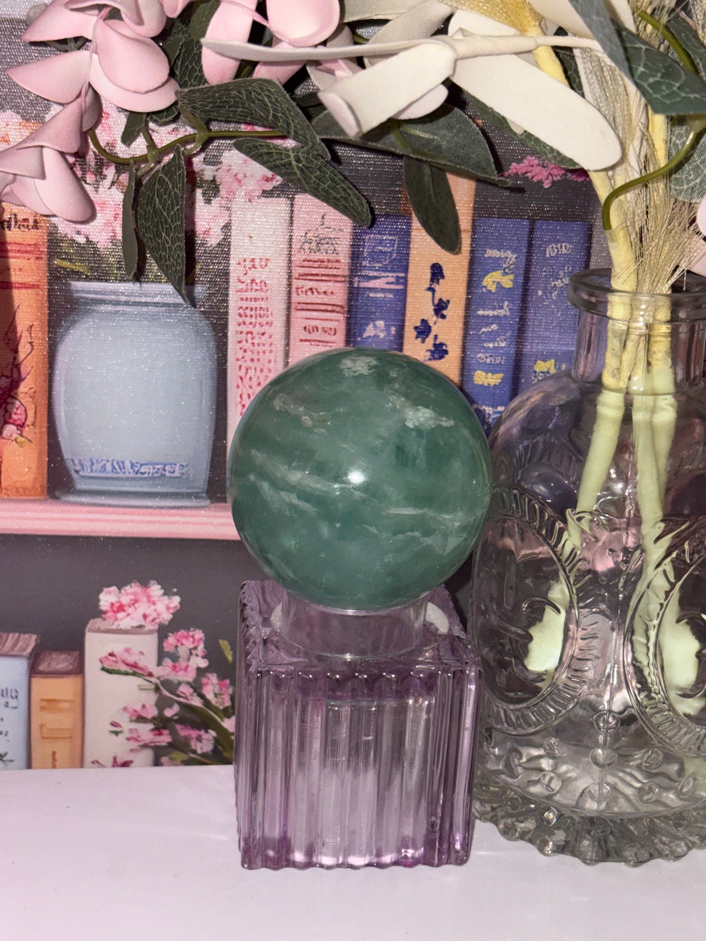 Green Fluorite Sphere