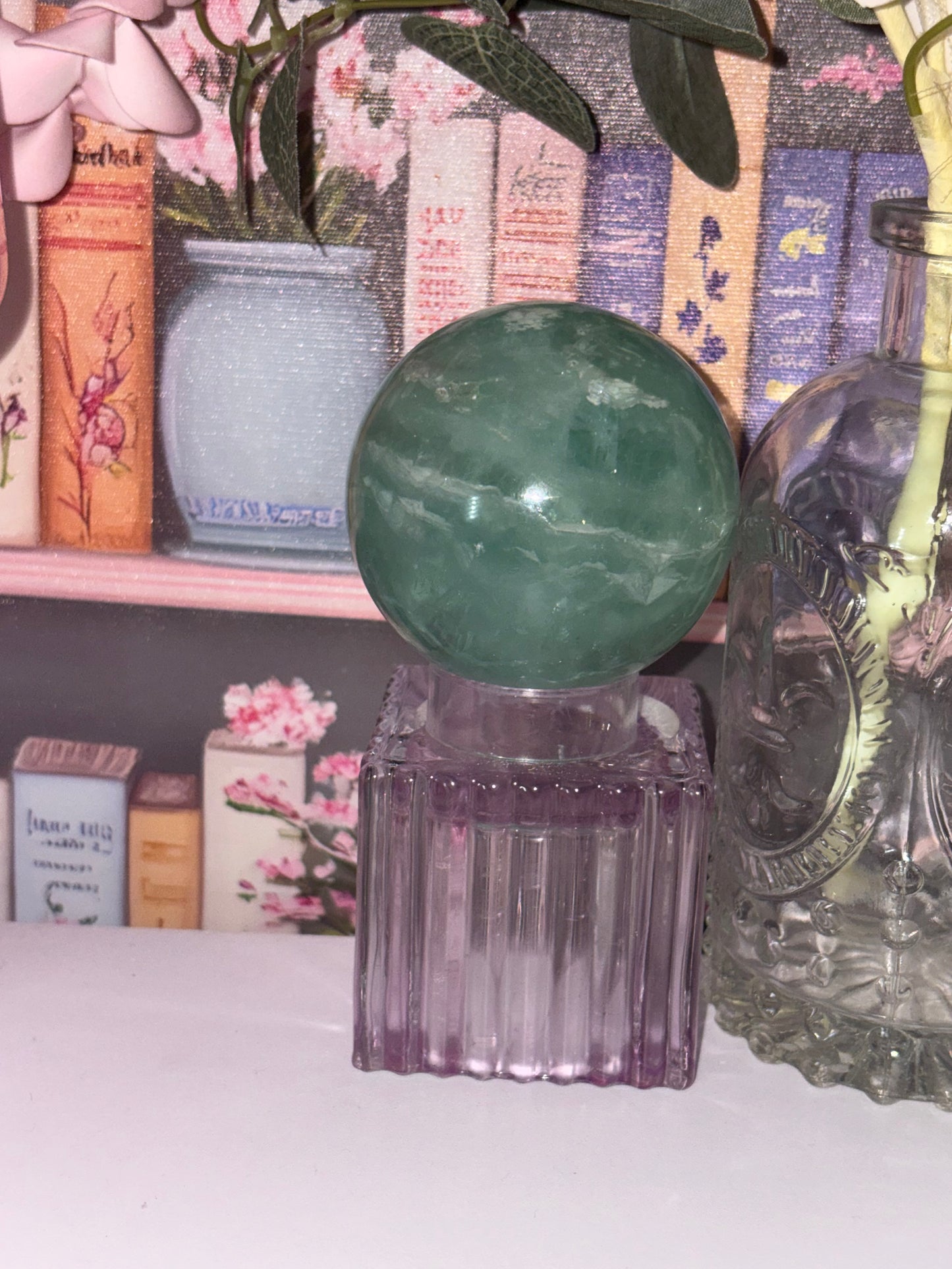 Green Fluorite Sphere