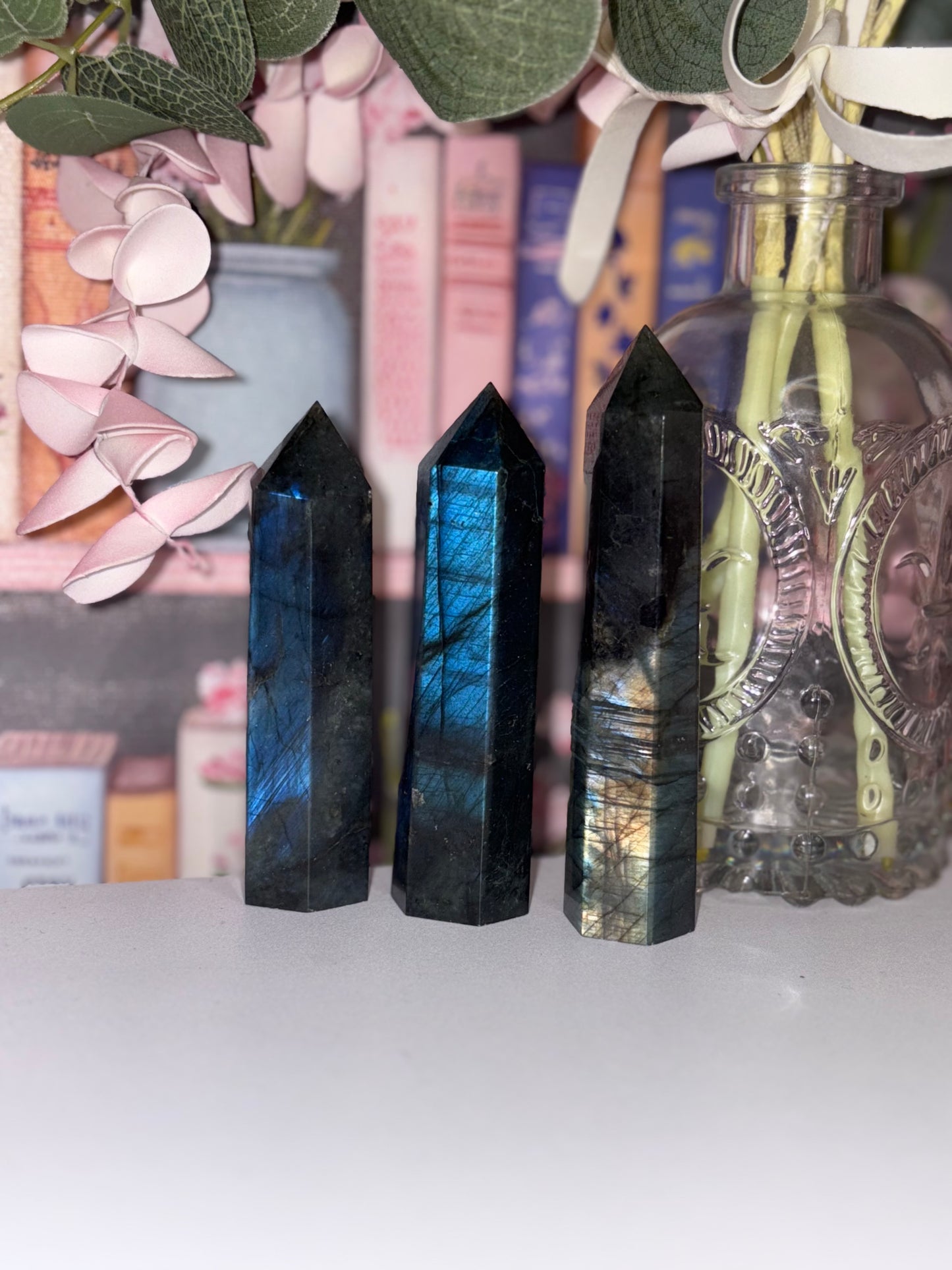 Labradorite Tower from Madagascar with Stunning Multi Colour Flash