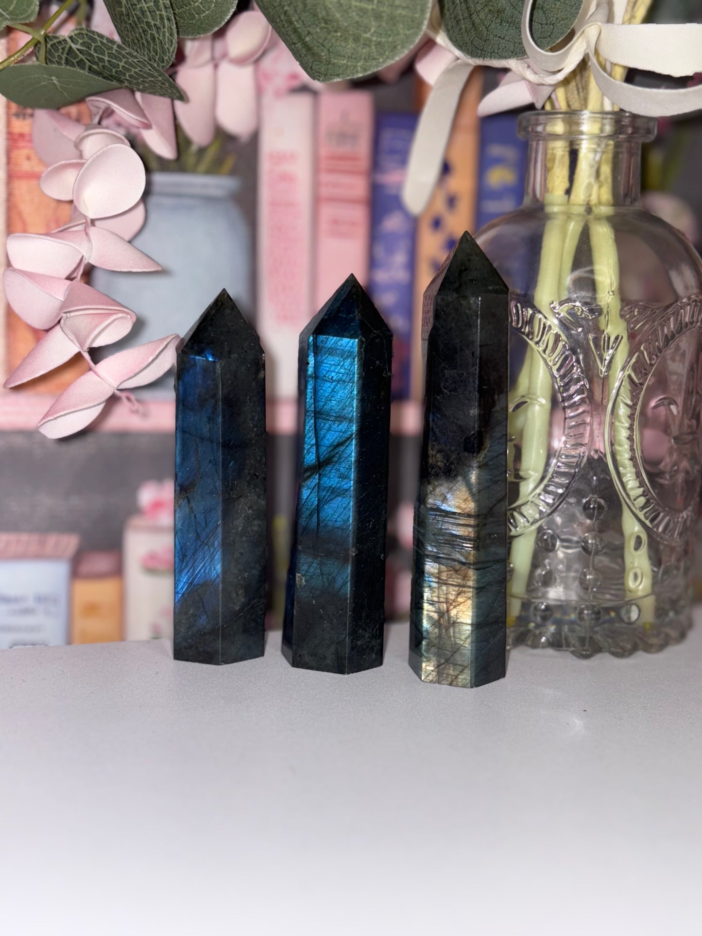 Labradorite Tower from Madagascar with Stunning Multi Colour Flash