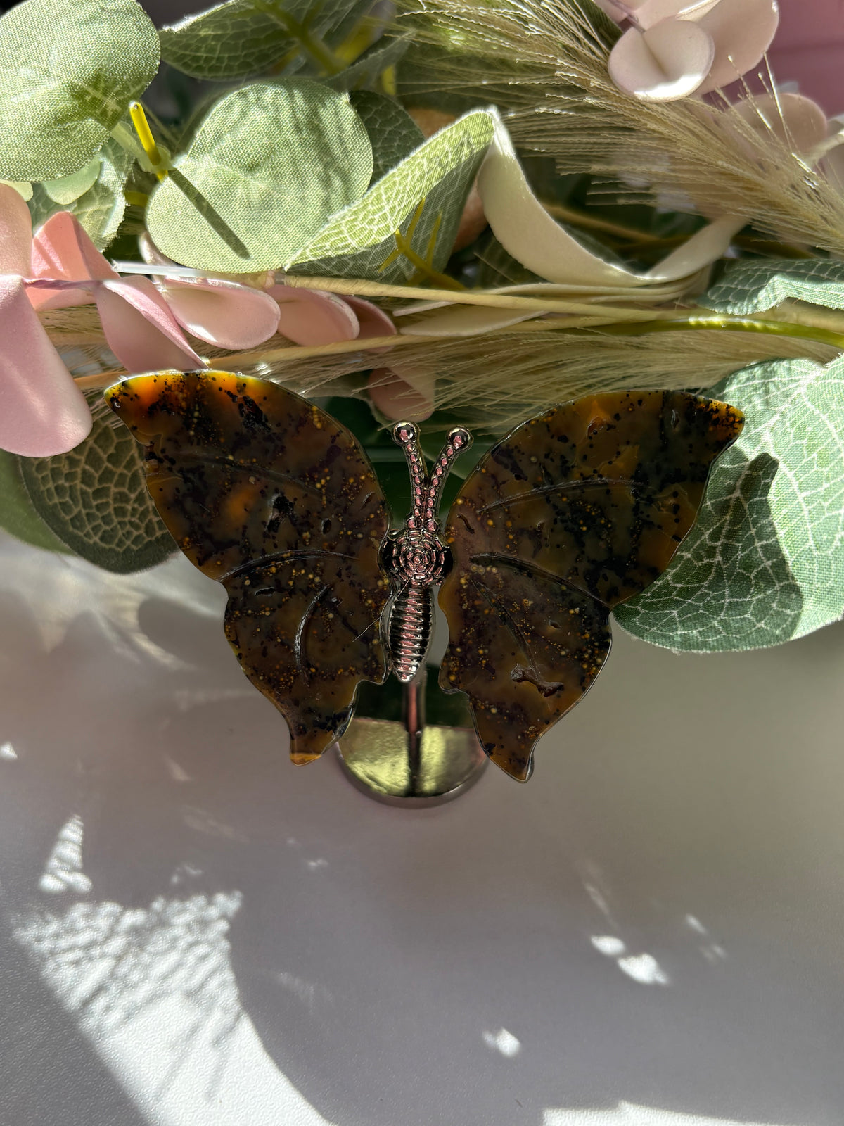 Dendritic Agate Butterfly Crystal