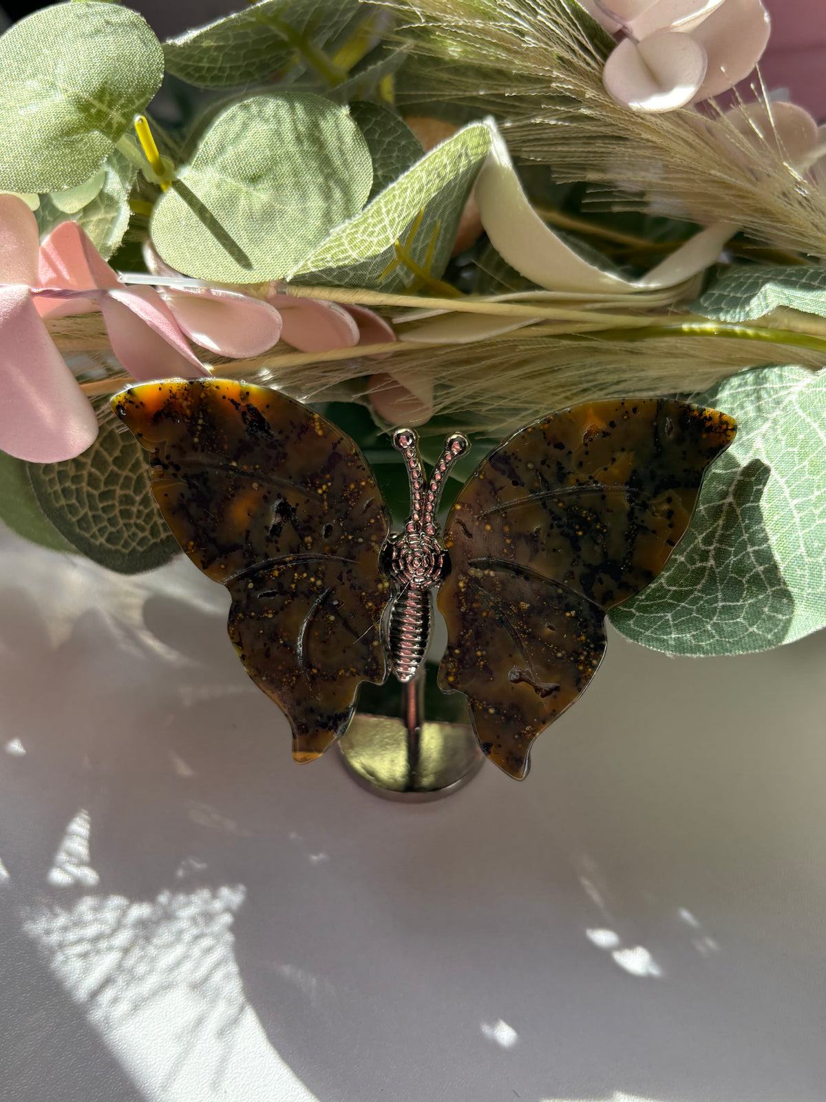 Dendritic Agate Butterfly Crystal