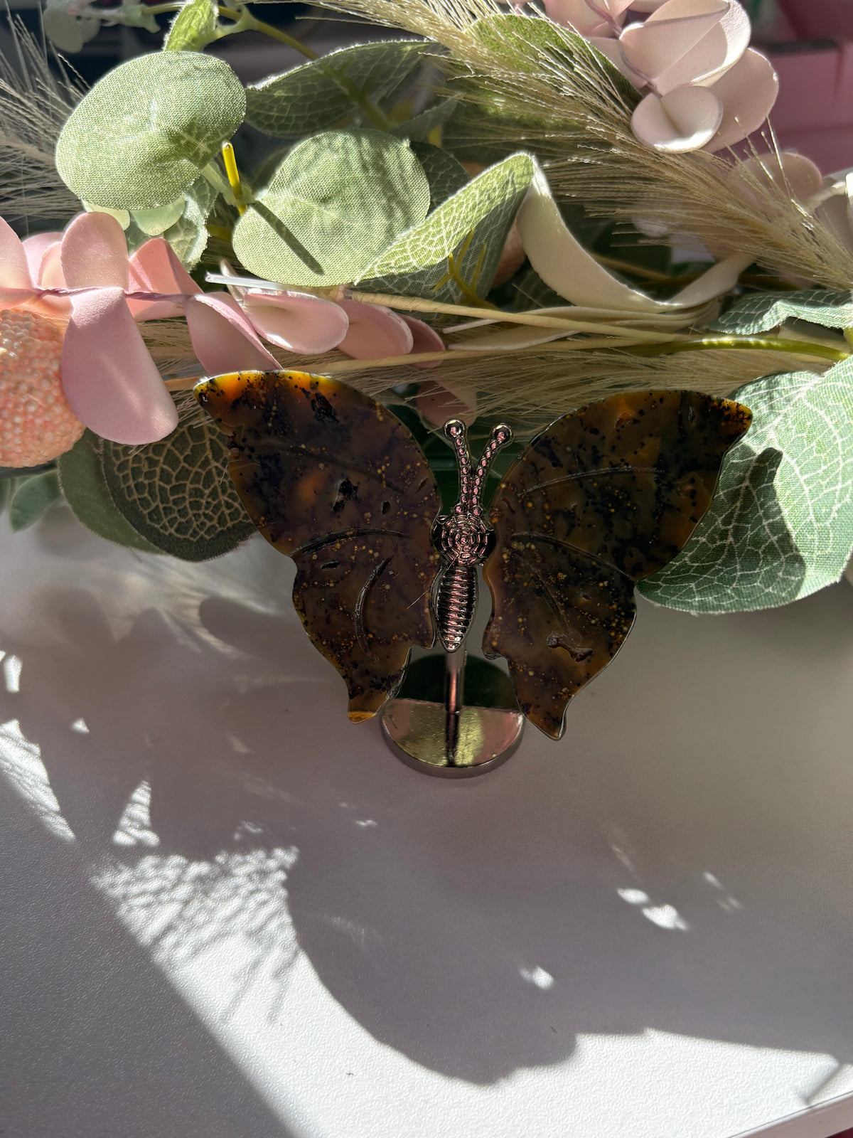 Dendritic Agate Butterfly Crystal