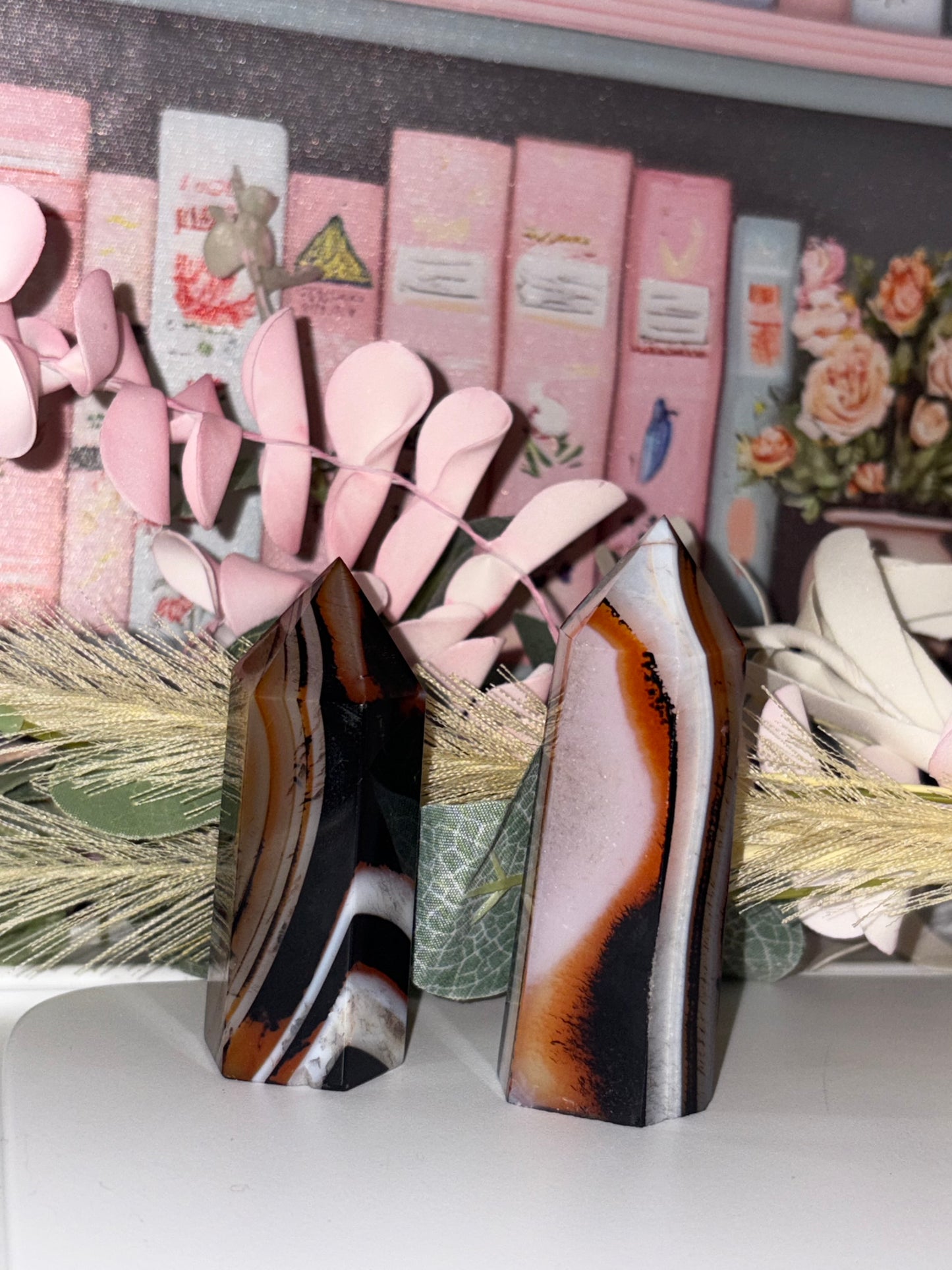 AAA Grade Sardonyx Agate Tower From India