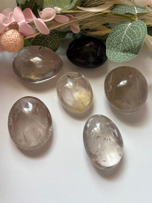 Smoky Quartz Palm Stone