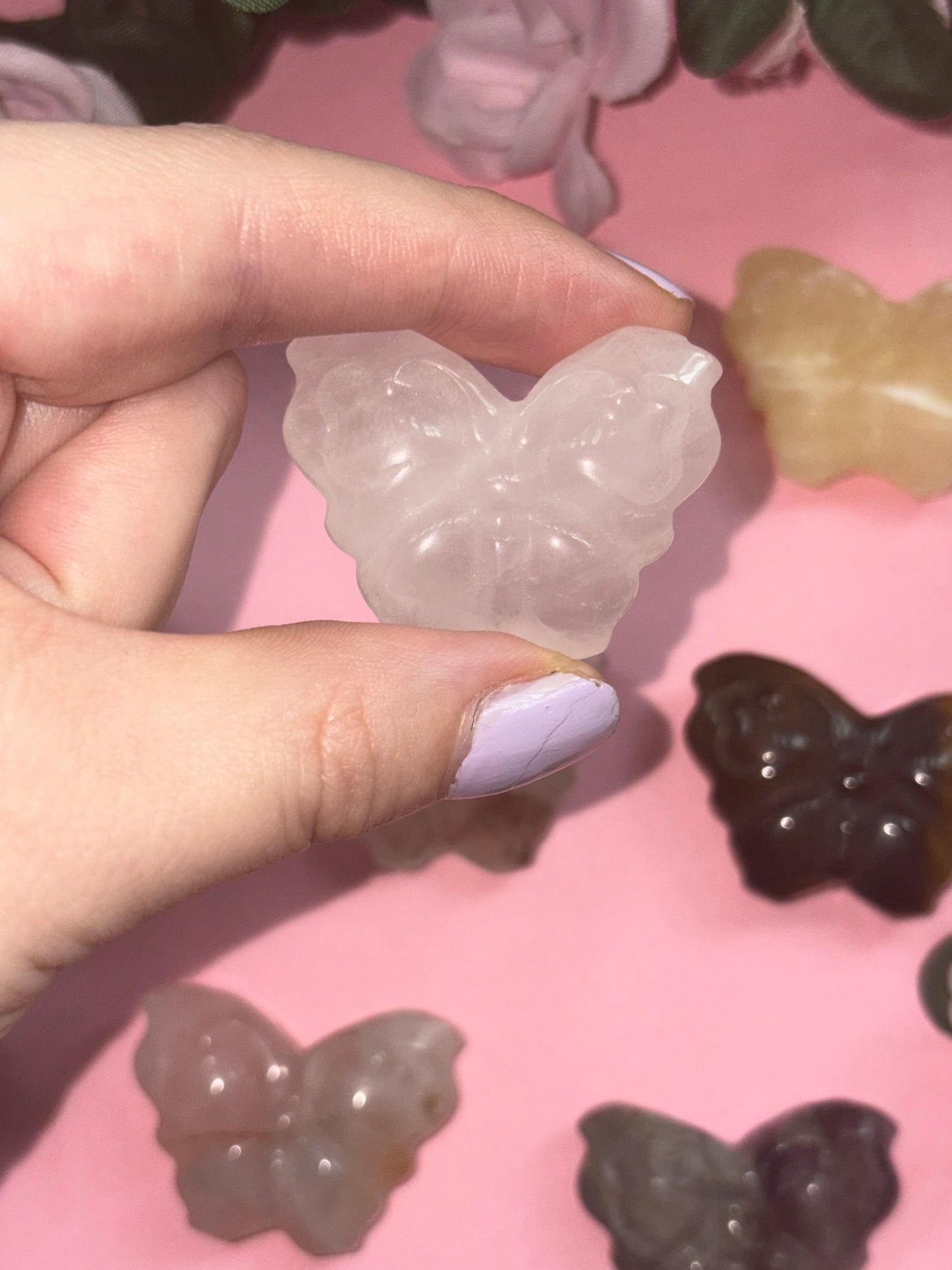 Clear Quartz Butterfly