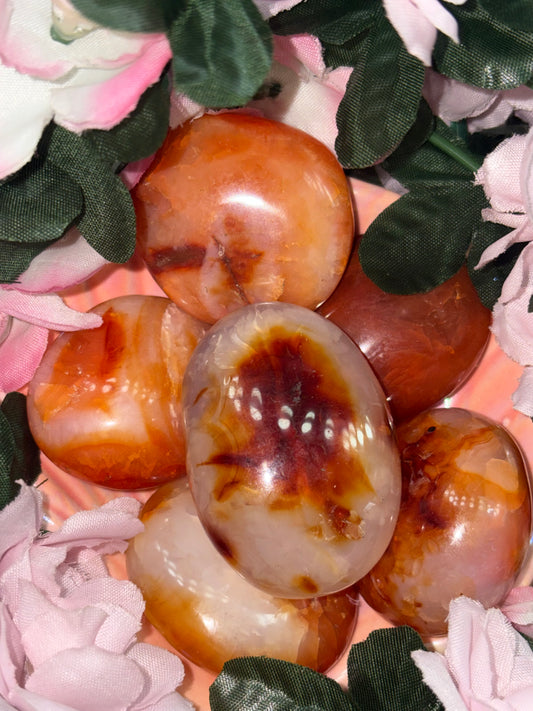 Carnelian Palm Stone from Madagascar