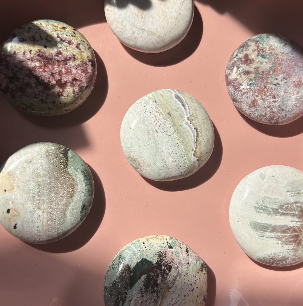 🌈🦄Unicorn Jasper Palm Stone 🌈🦄
