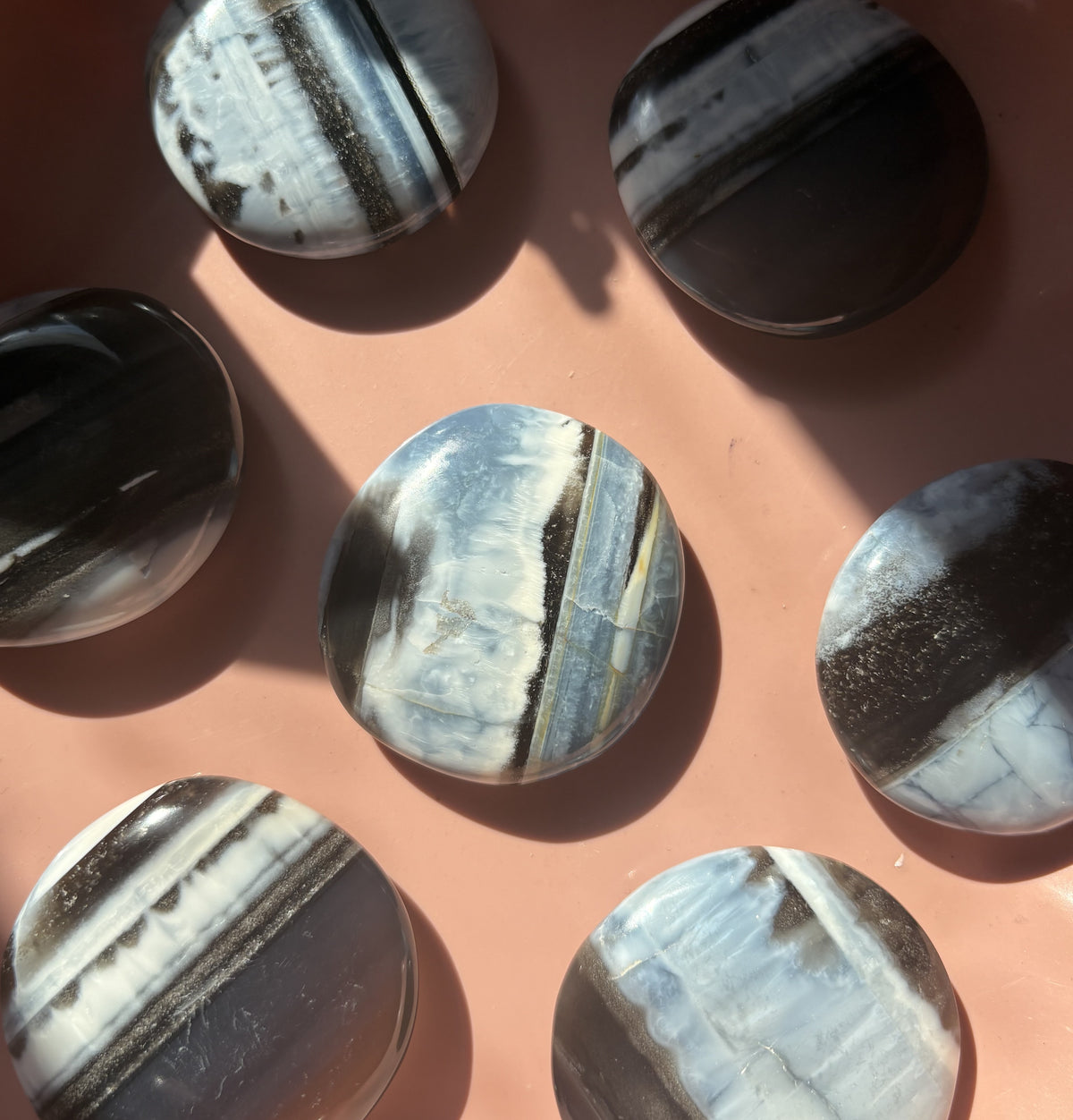 Owyhee Blue Opal Palm Stone
