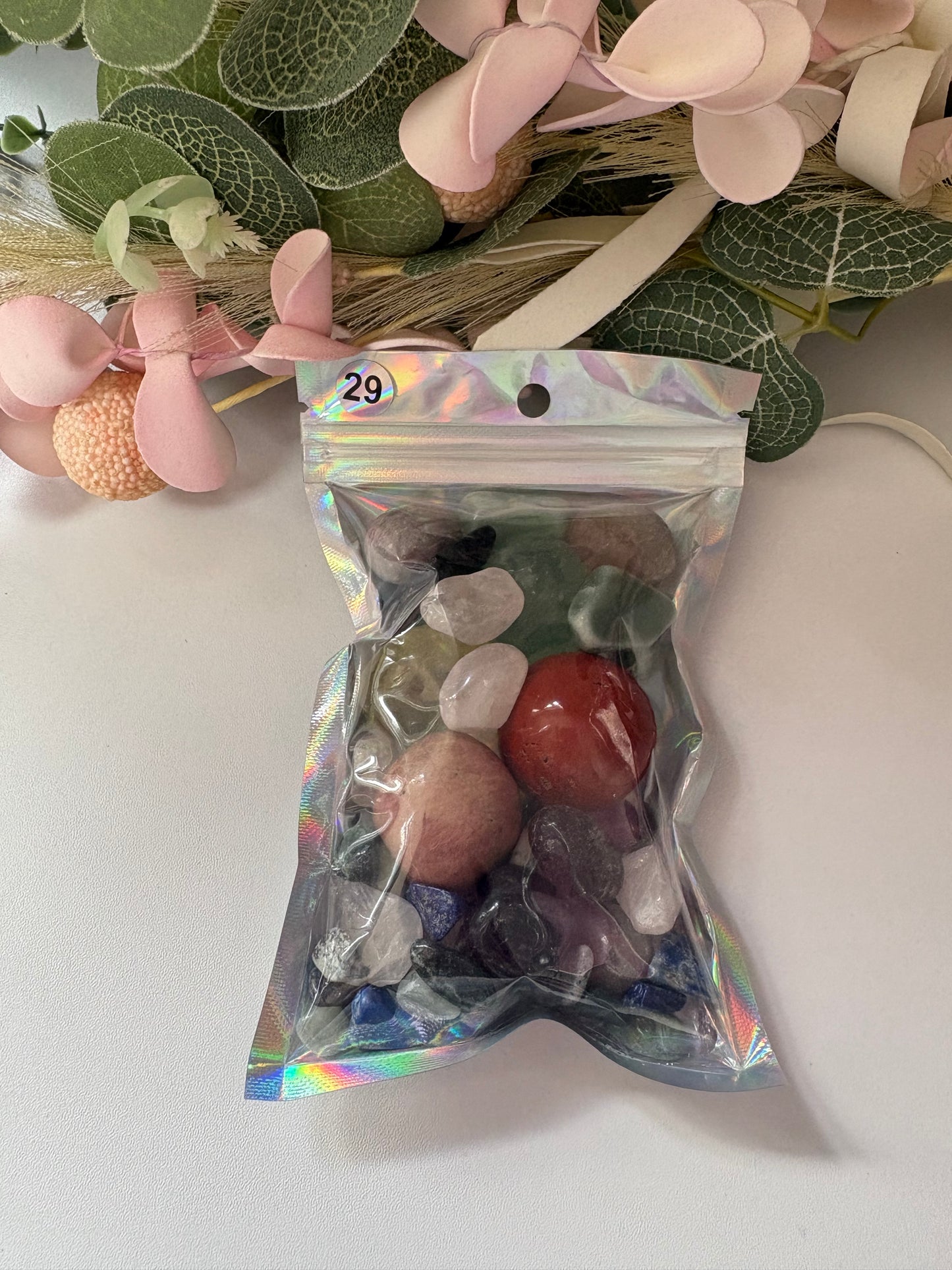 Crystal Confetti Bags, Premixed Healing Crystal Chips, Manifestation Crystals,, Altar Decor, Spell Jar Fillers