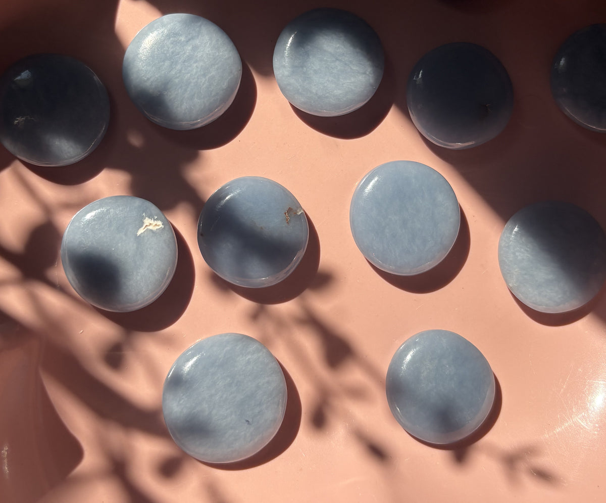 Mini Angelite Flat Stone