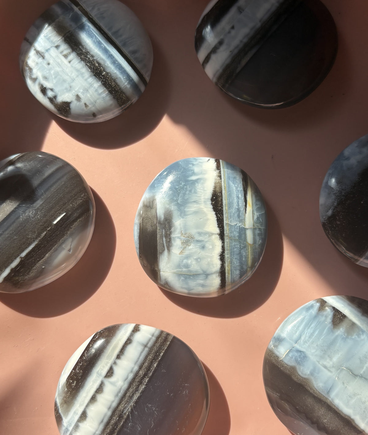 Owyhee Blue Opal Palm Stone