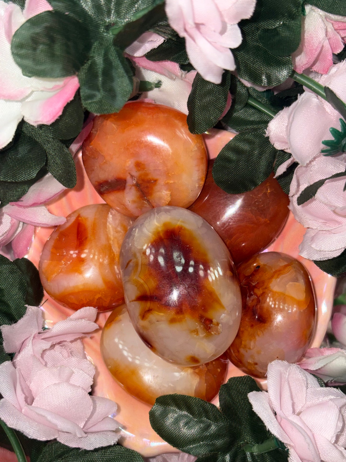 Carnelian Palm Stone from Madagascar