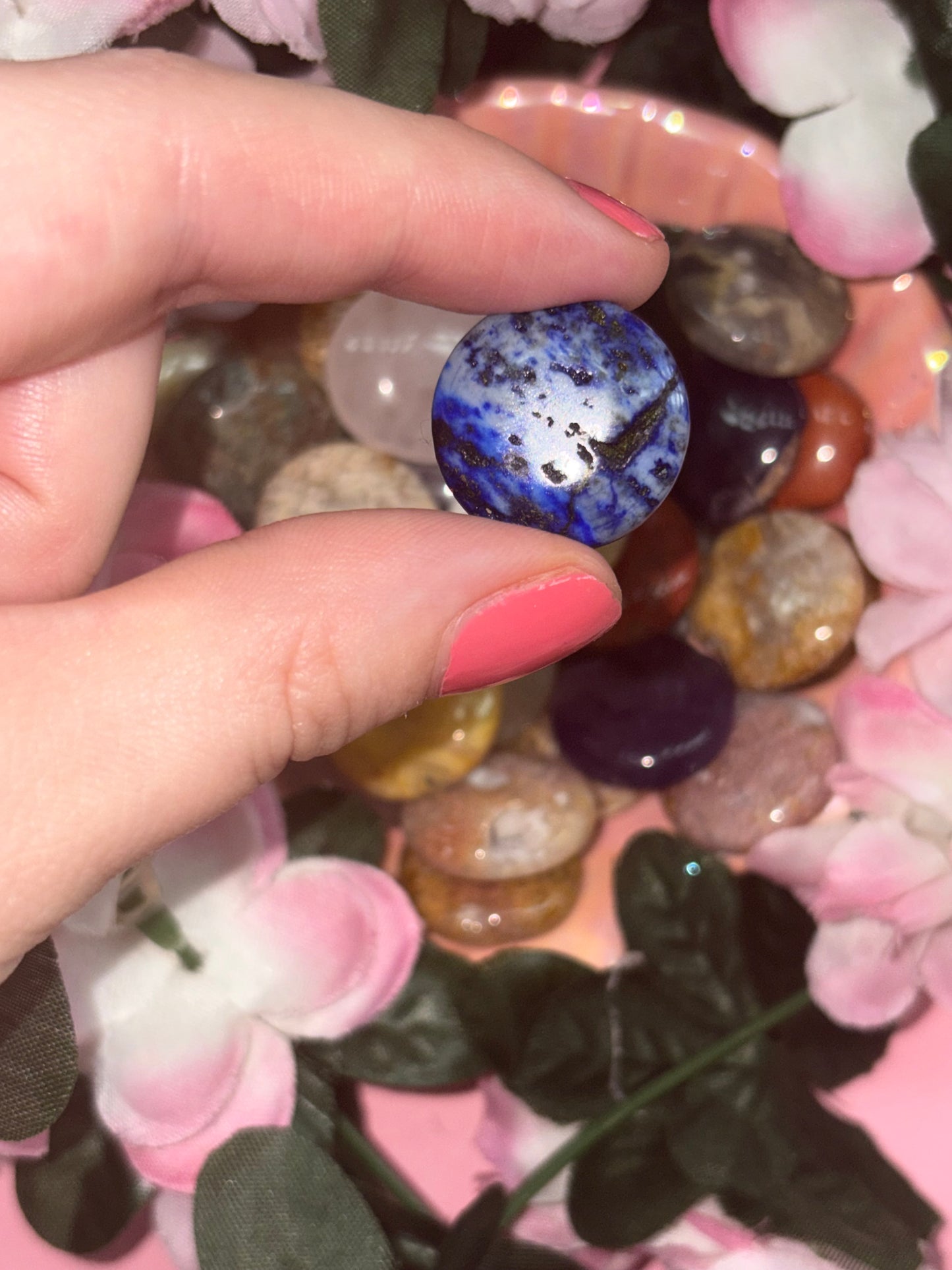 Mini Sodalite Palm Stone