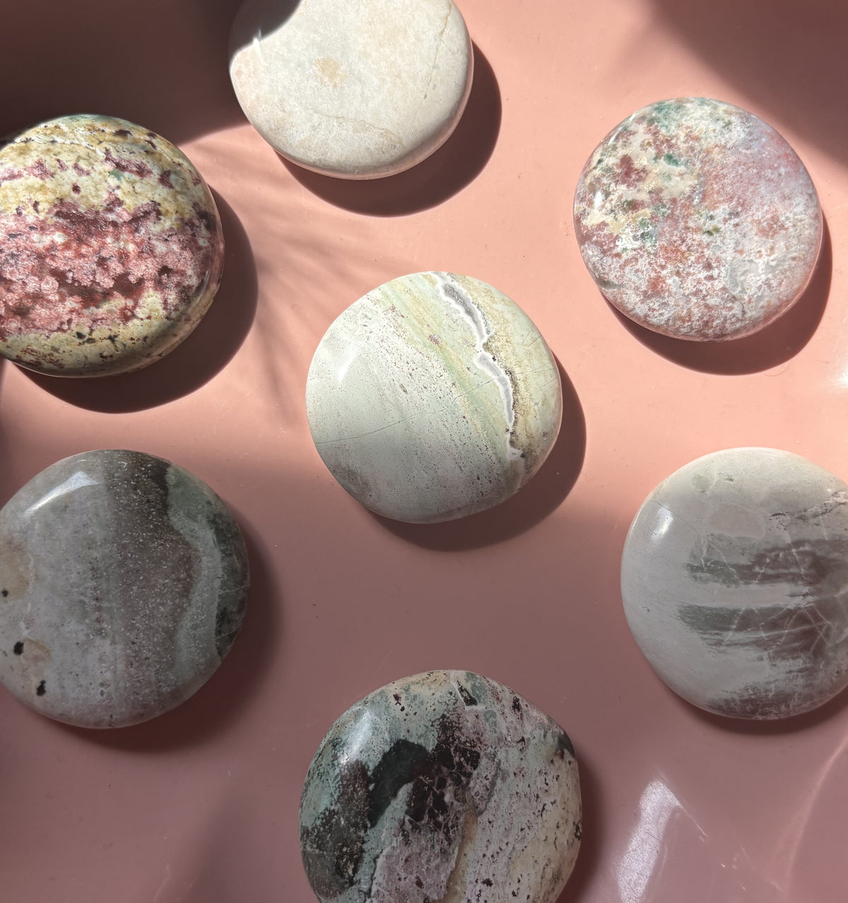 🌈🦄Unicorn Jasper Palm Stone 🌈🦄