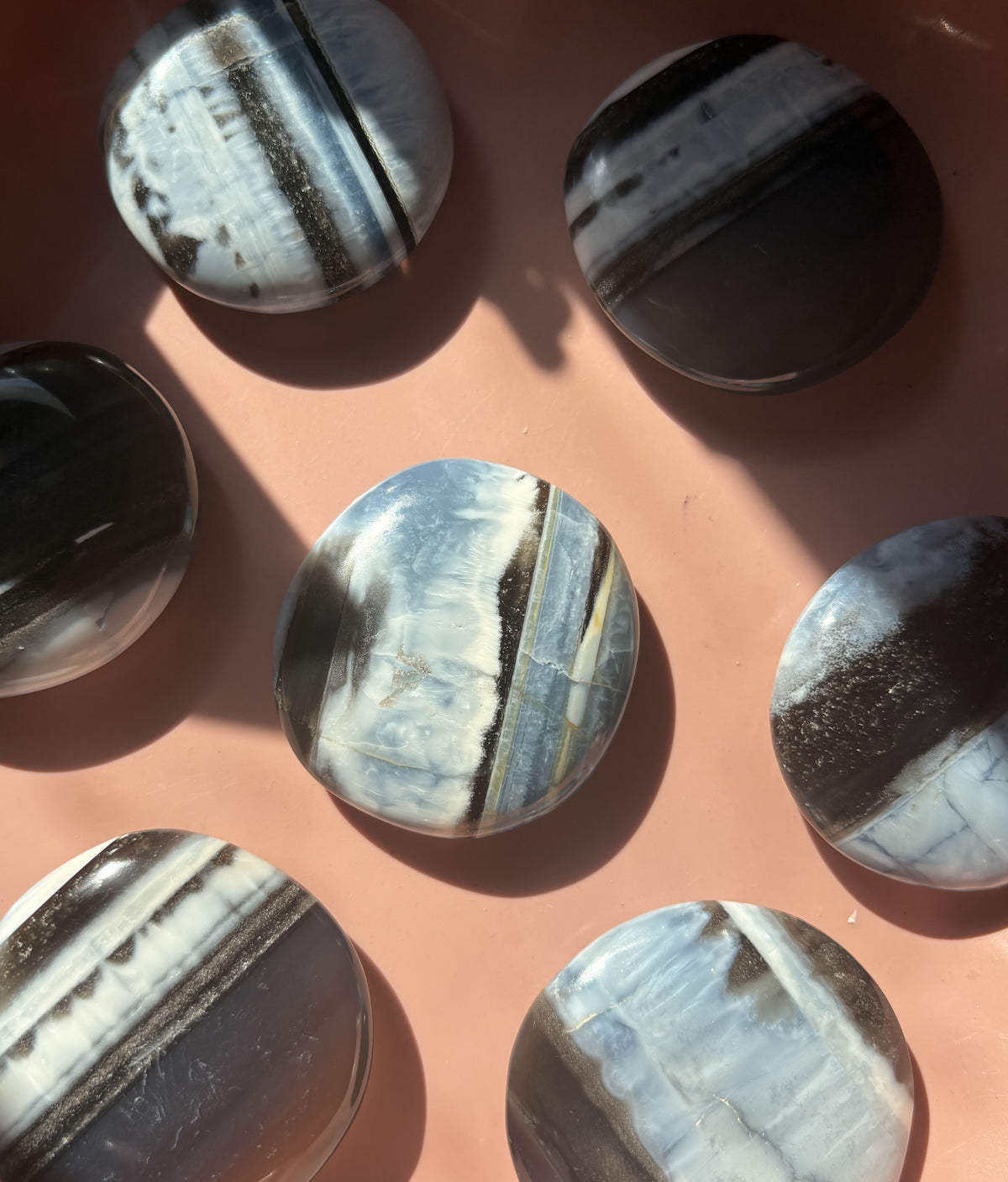 Owyhee Blue Opal Palm Stone
