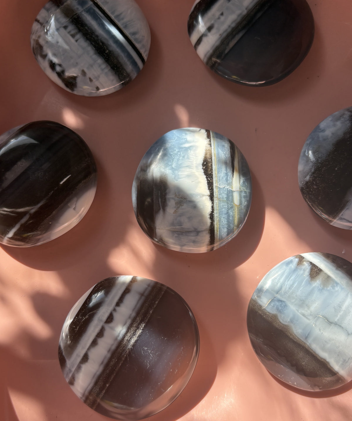 Owyhee Blue Opal Palm Stone
