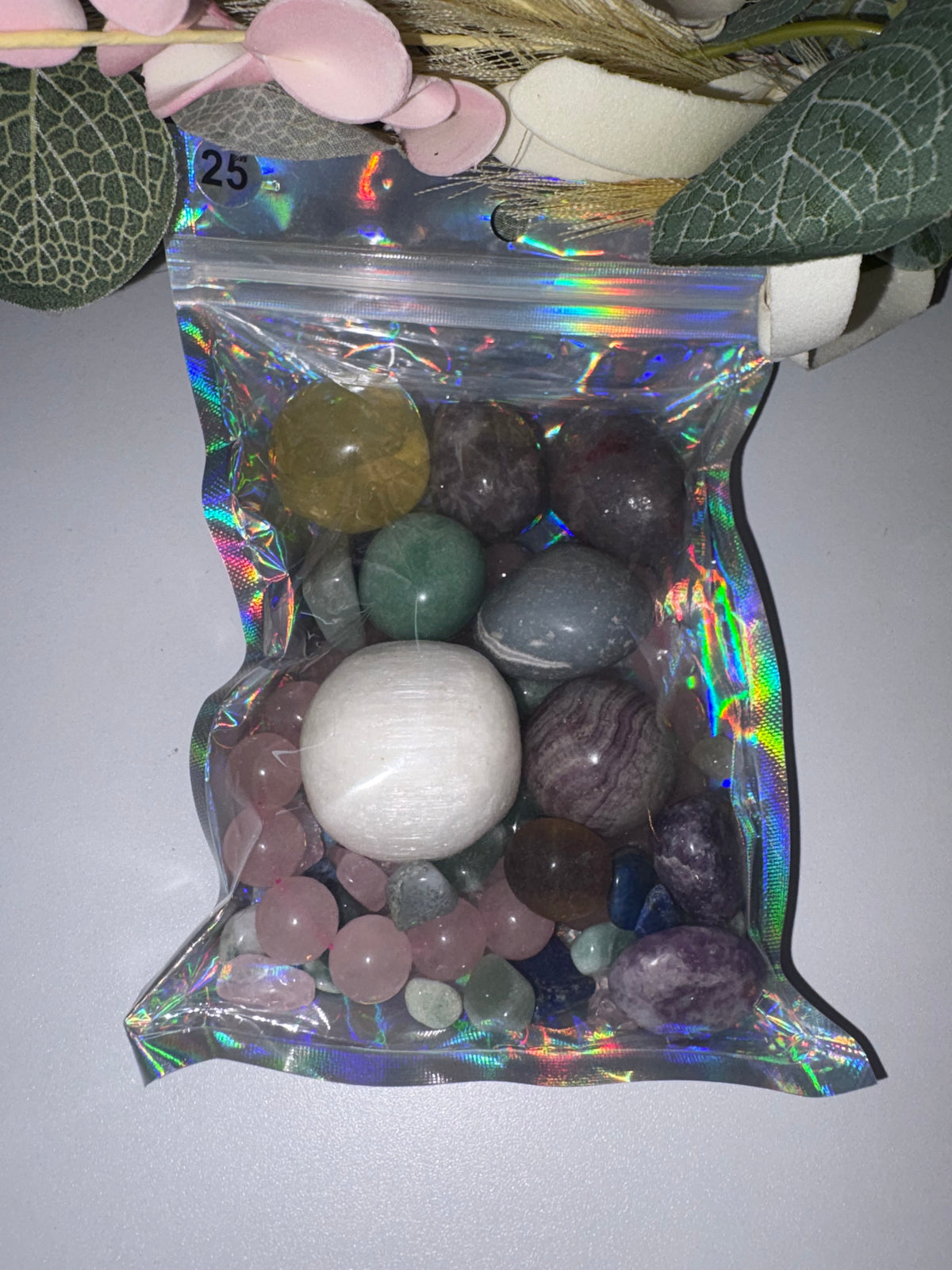 Crystal Confetti Bags, Premixed Healing Crystal Chips, Manifestation Crystals,, Altar Decor, Spell Jar Fillers