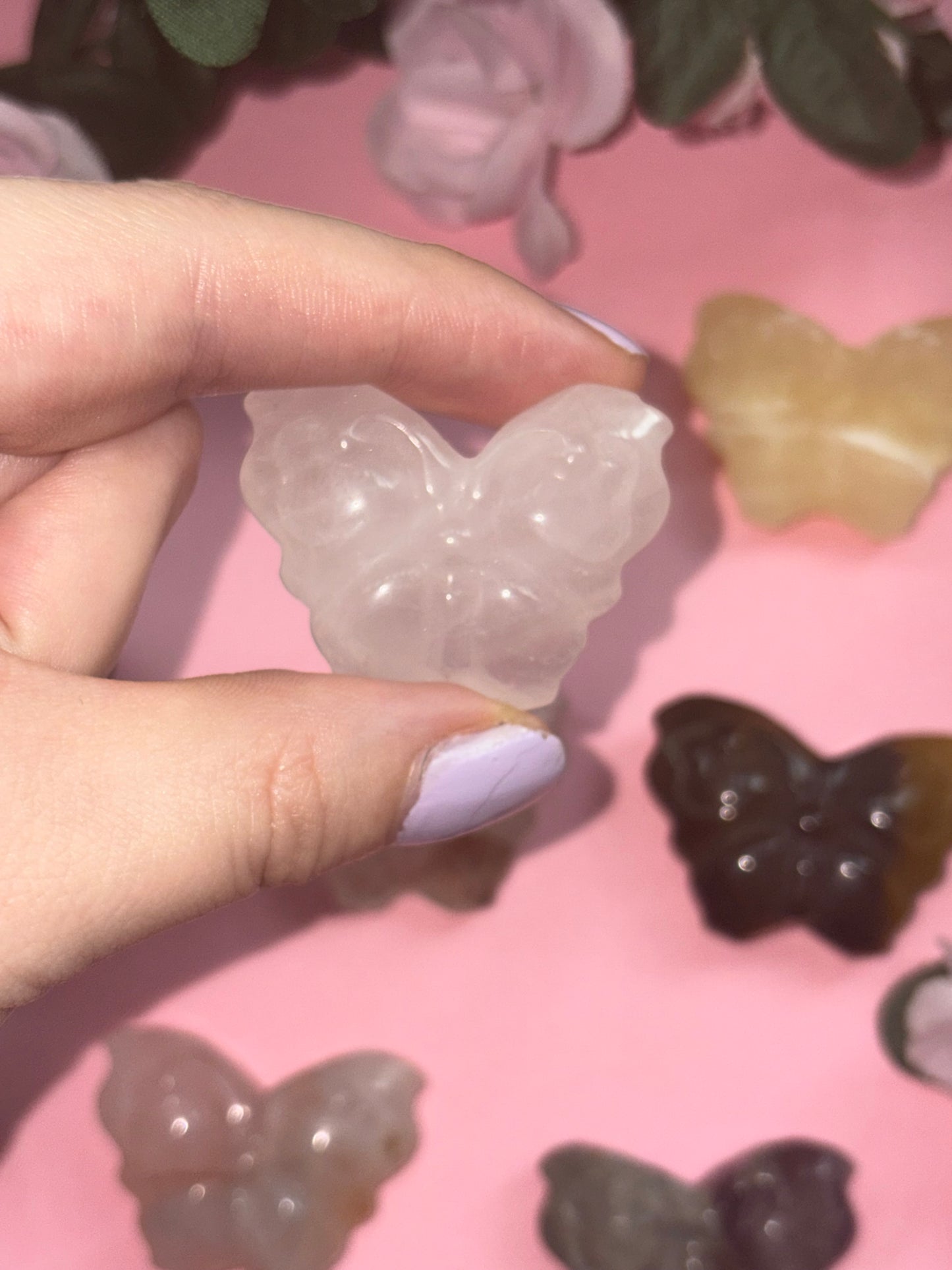 Clear Quartz Butterfly