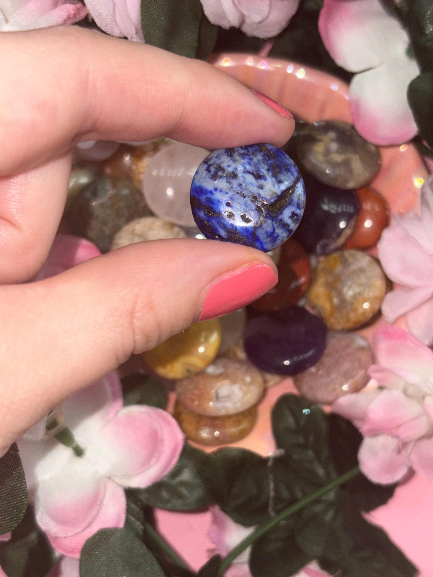 Mini Sodalite Palm Stone