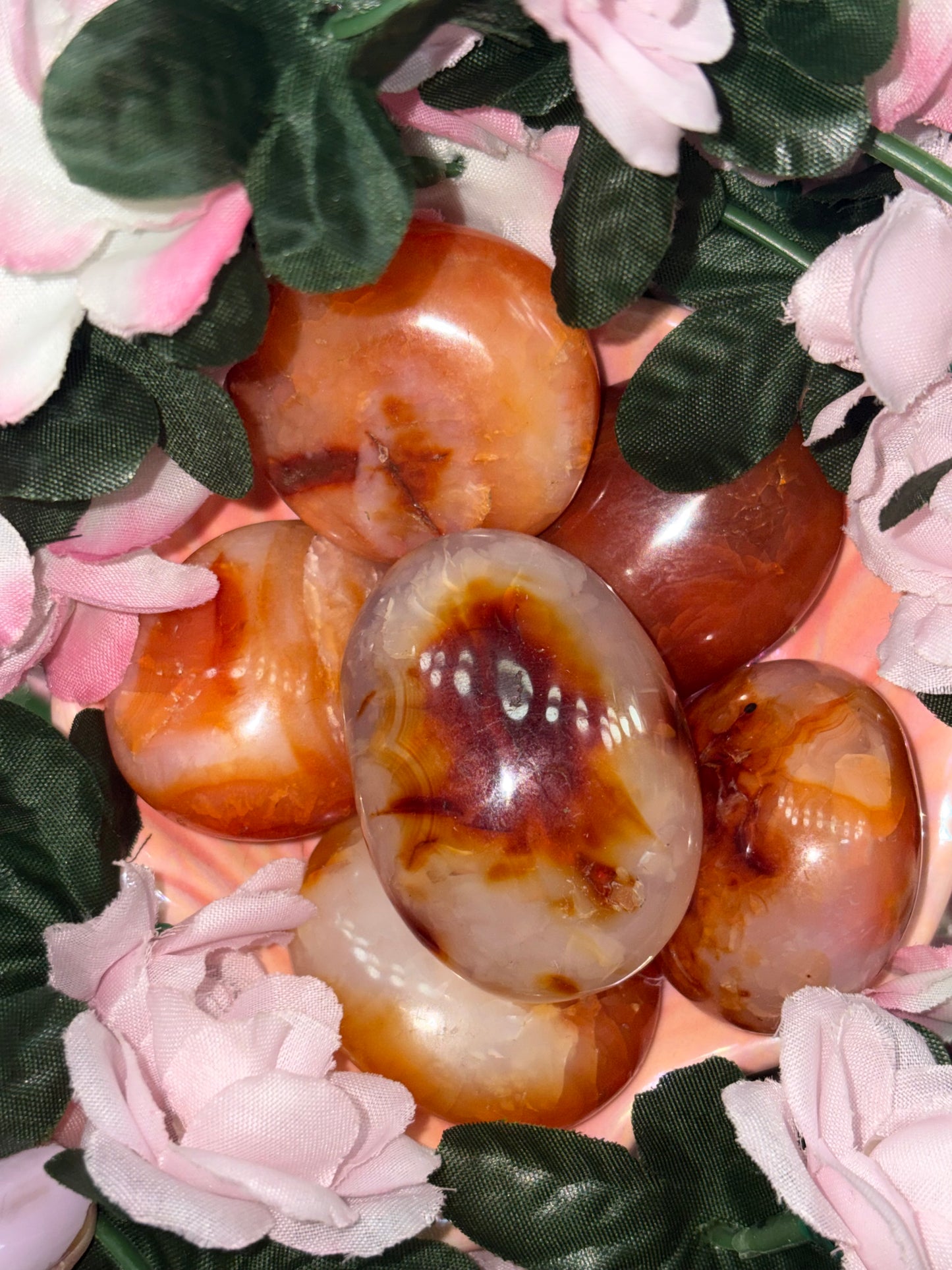 Carnelian Palm Stone from Madagascar