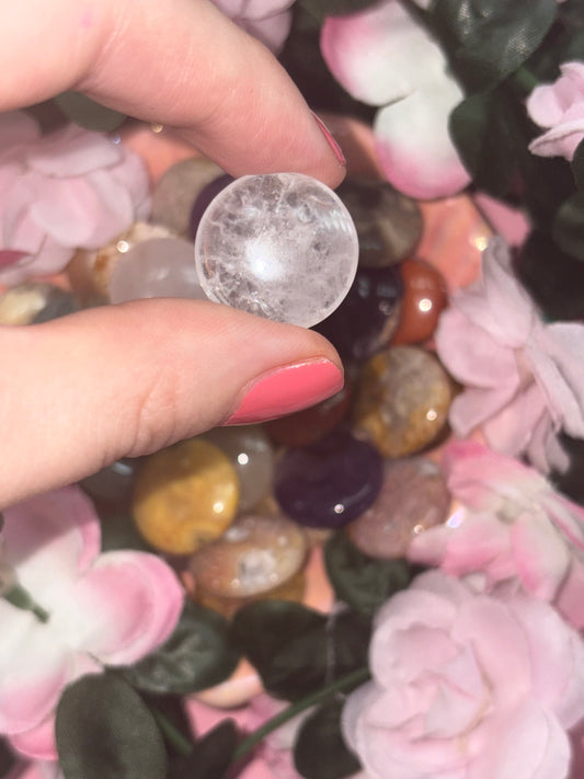 Clear Quartz Mini Palm Stones