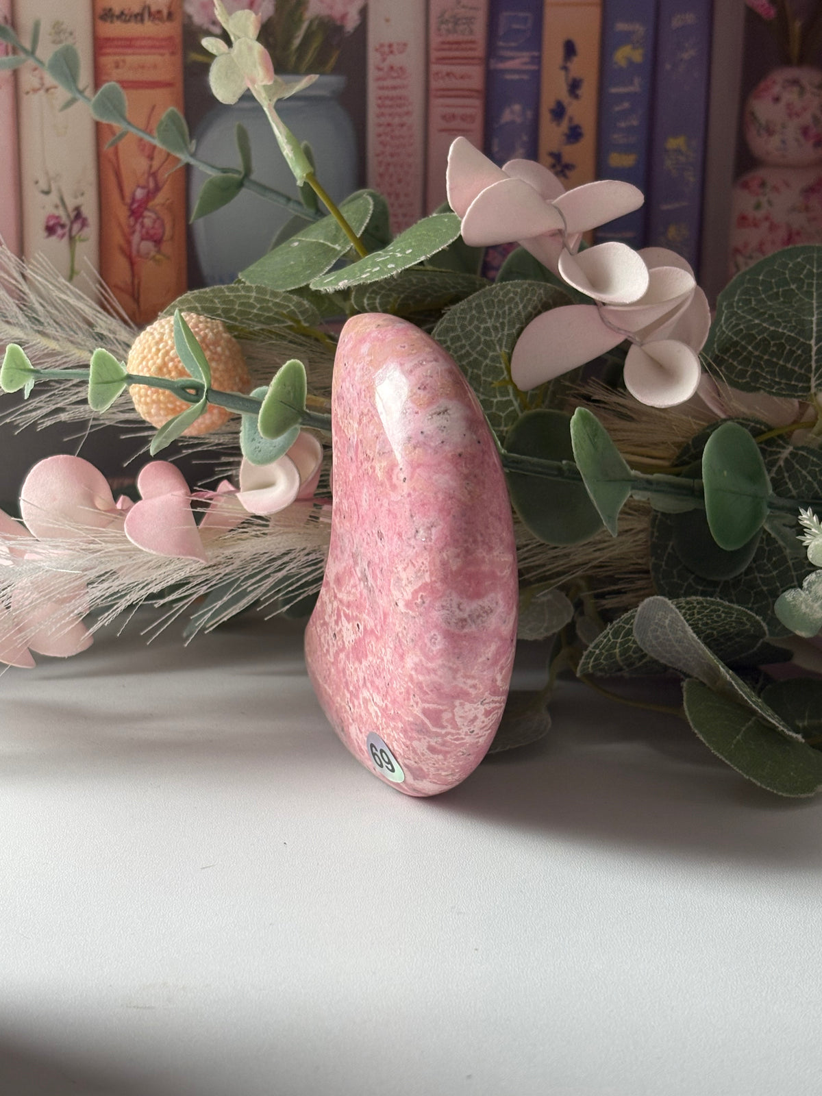 🌙 Peruvian Rhodonite Self-Standing Moons 🌙