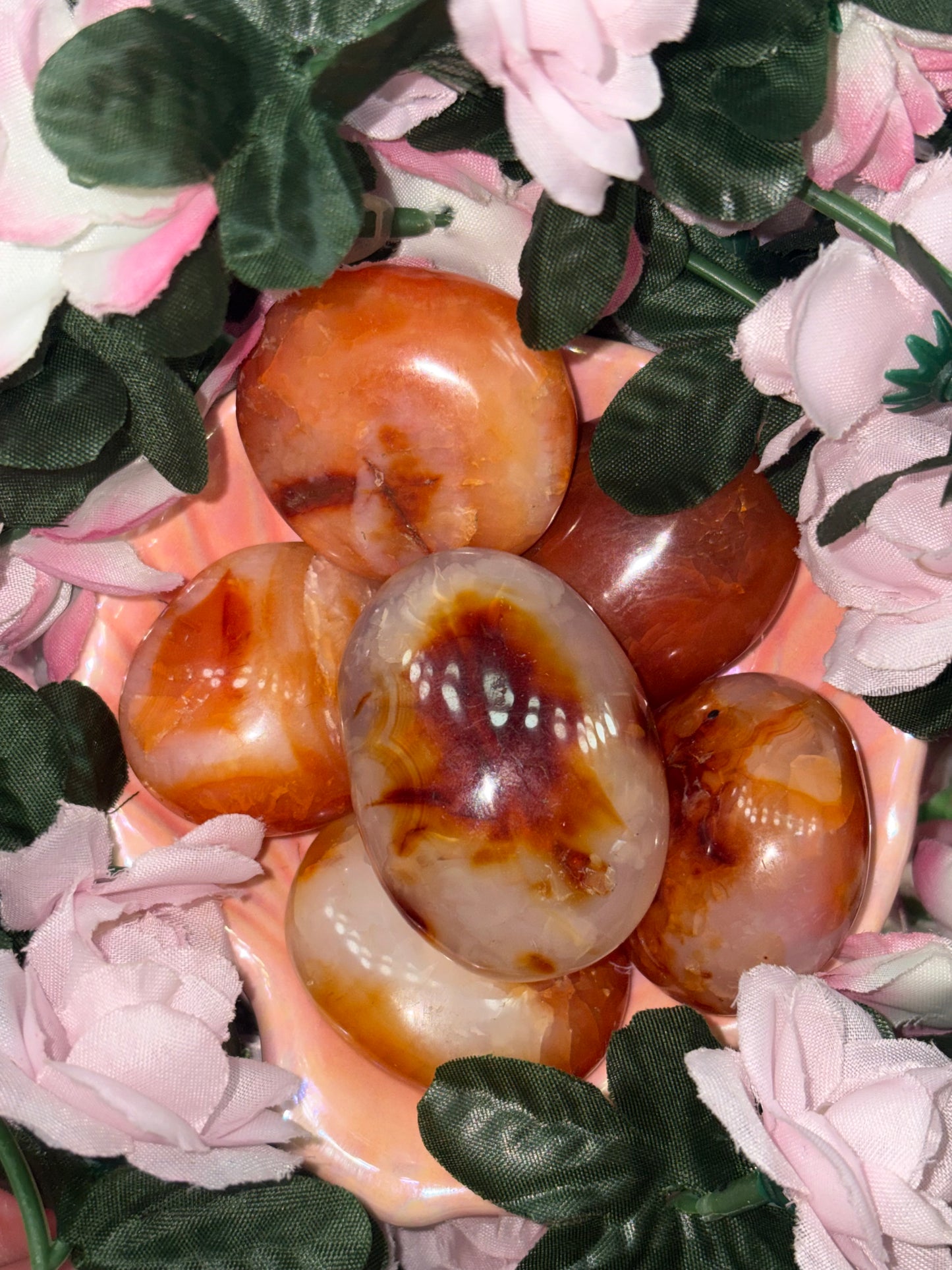 Carnelian Palm Stone from Madagascar