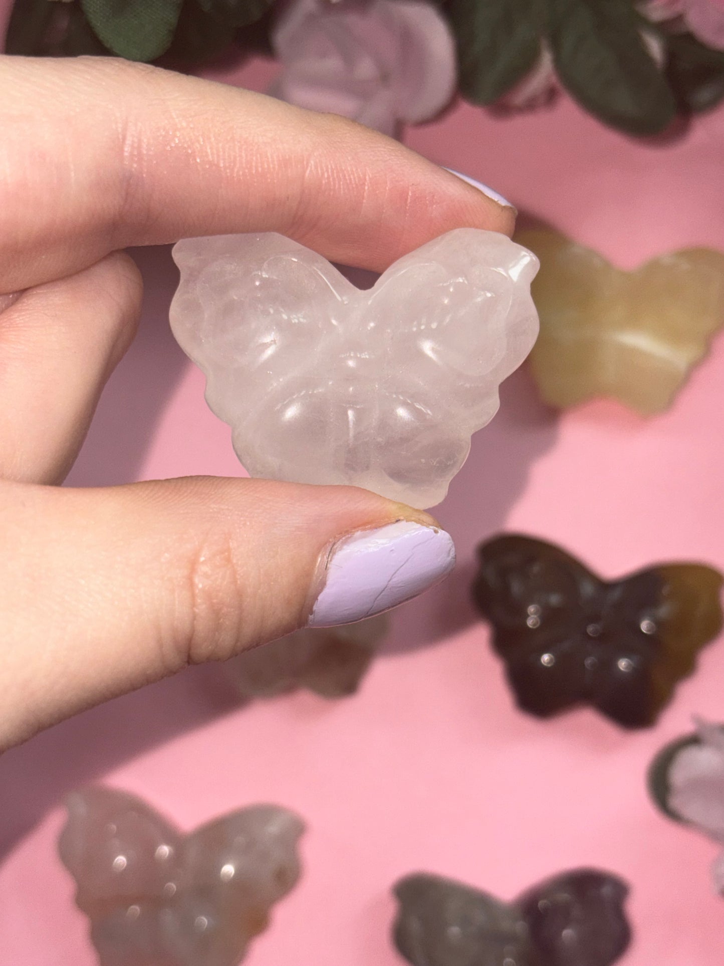 Clear Quartz Butterfly