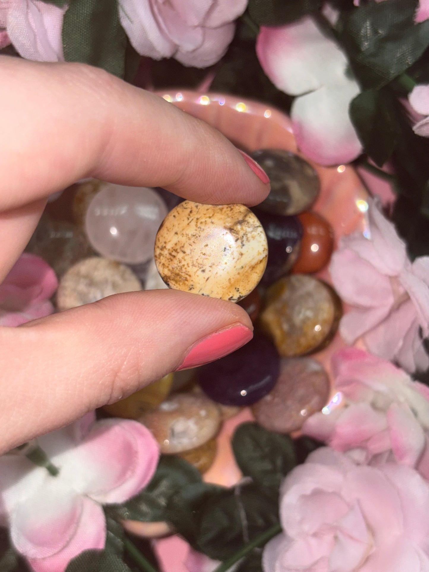 Picture Jasper Mini Palm Stone