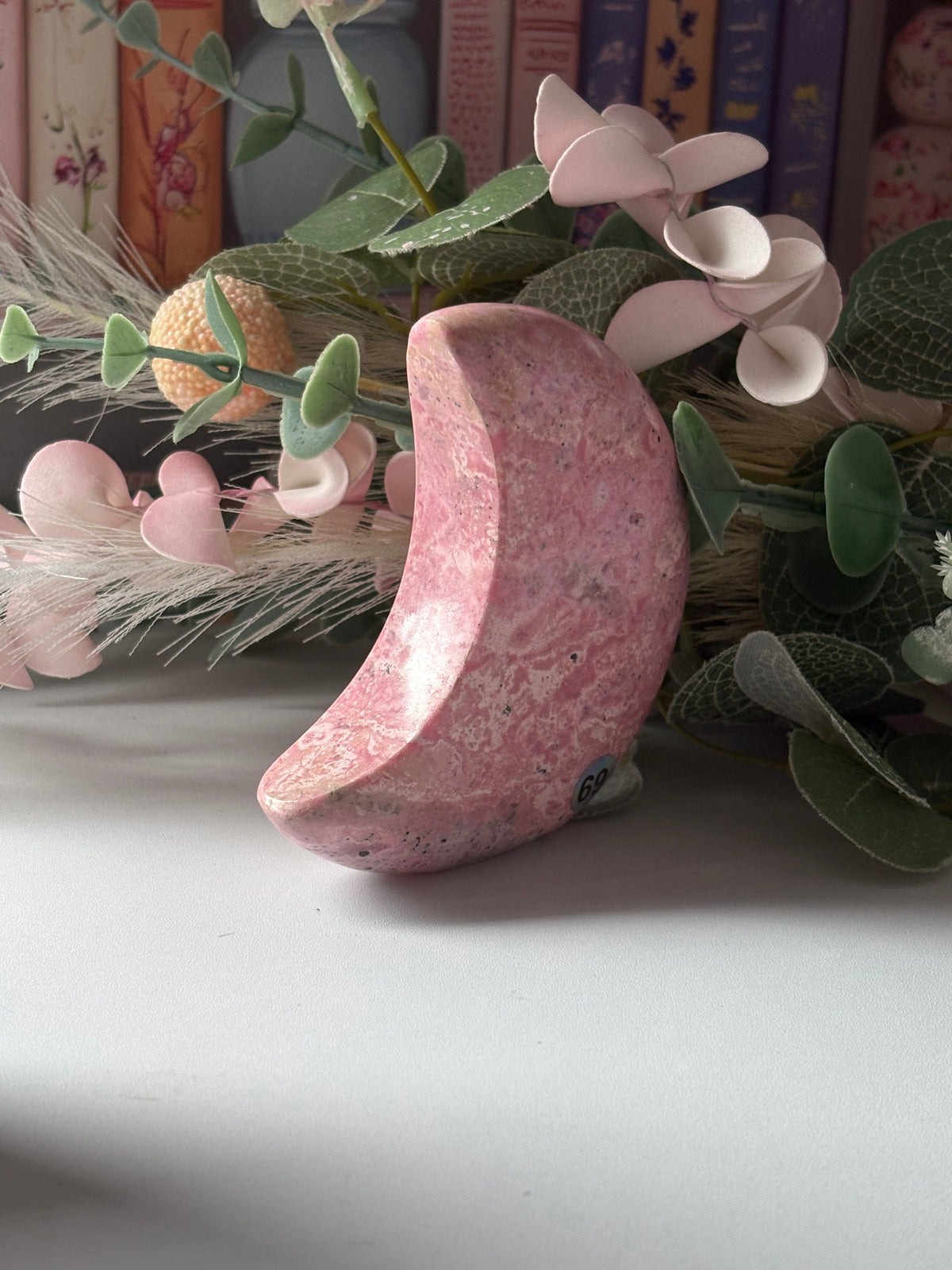 🌙 Peruvian Rhodonite Self-Standing Moons 🌙
