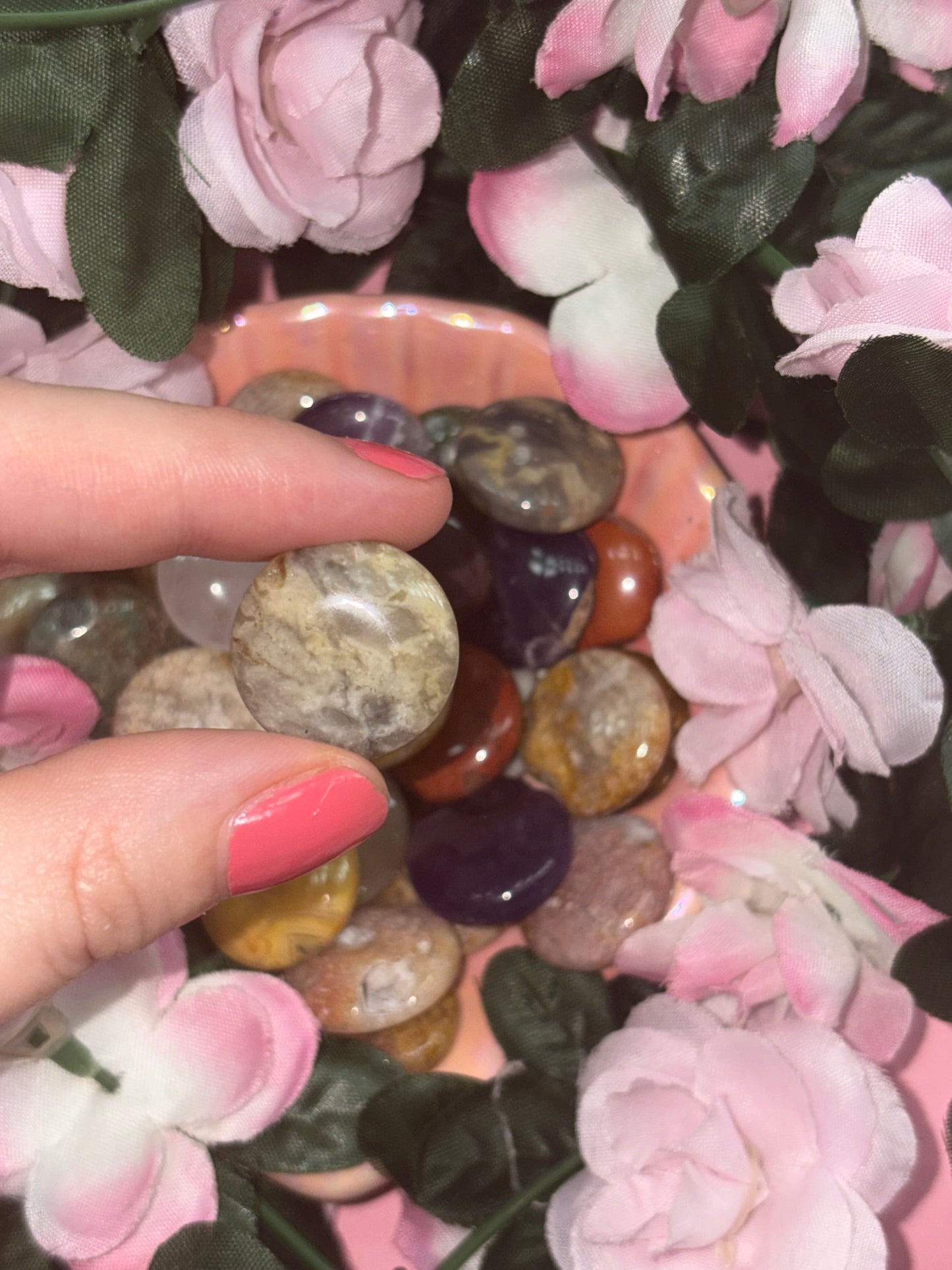 Agate Mini Palm Stone